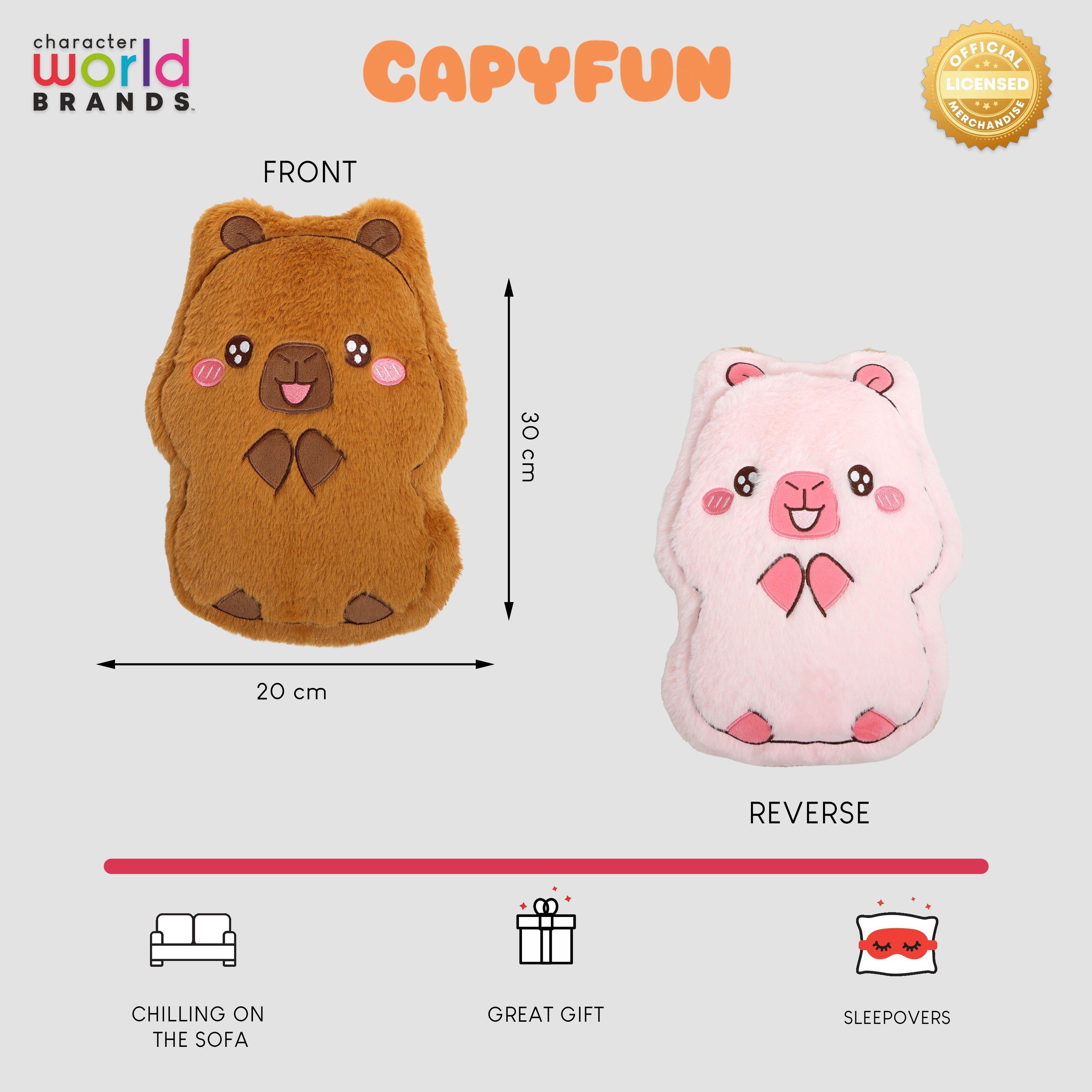 Multicolour - Character - Capyfun Plum Shaped Cushion OSFA - 8