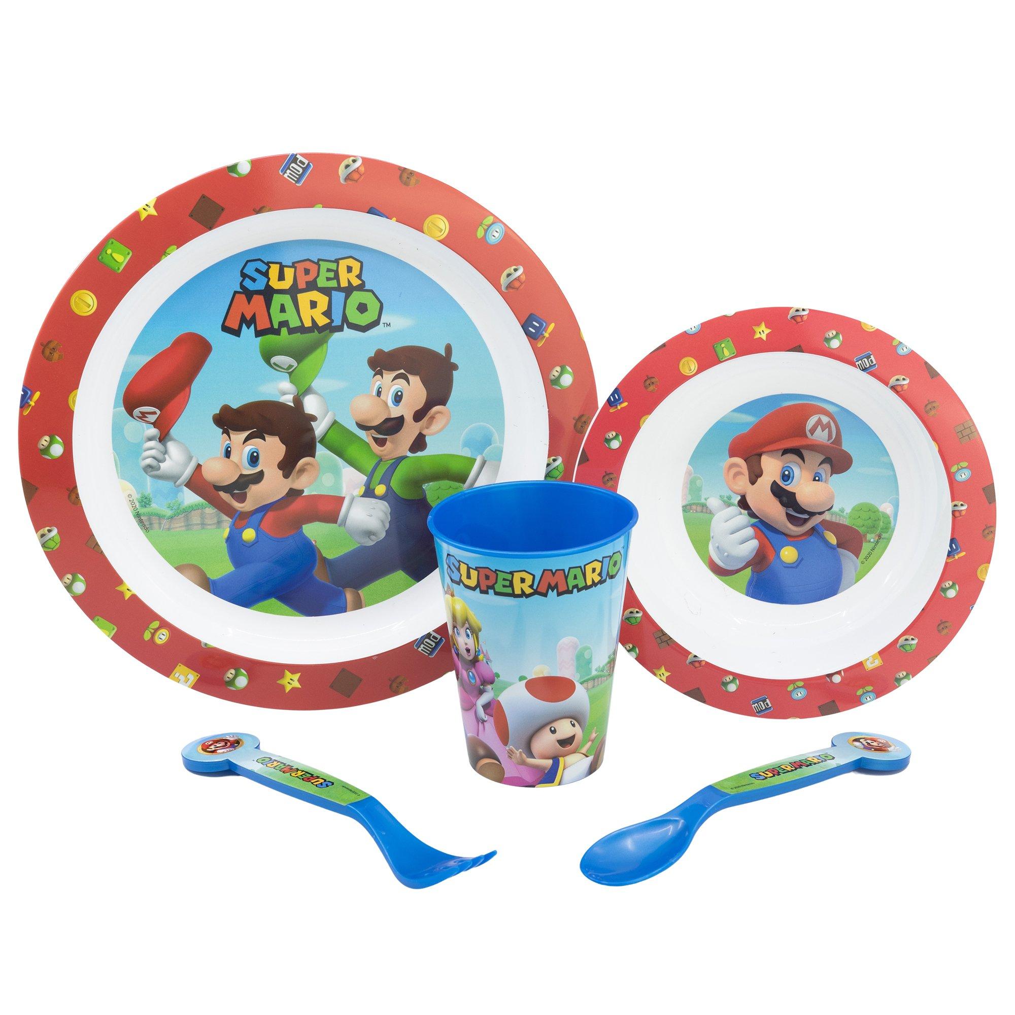 Red - Super Mario - Supermario 3 Piece Dinner Set - 2
