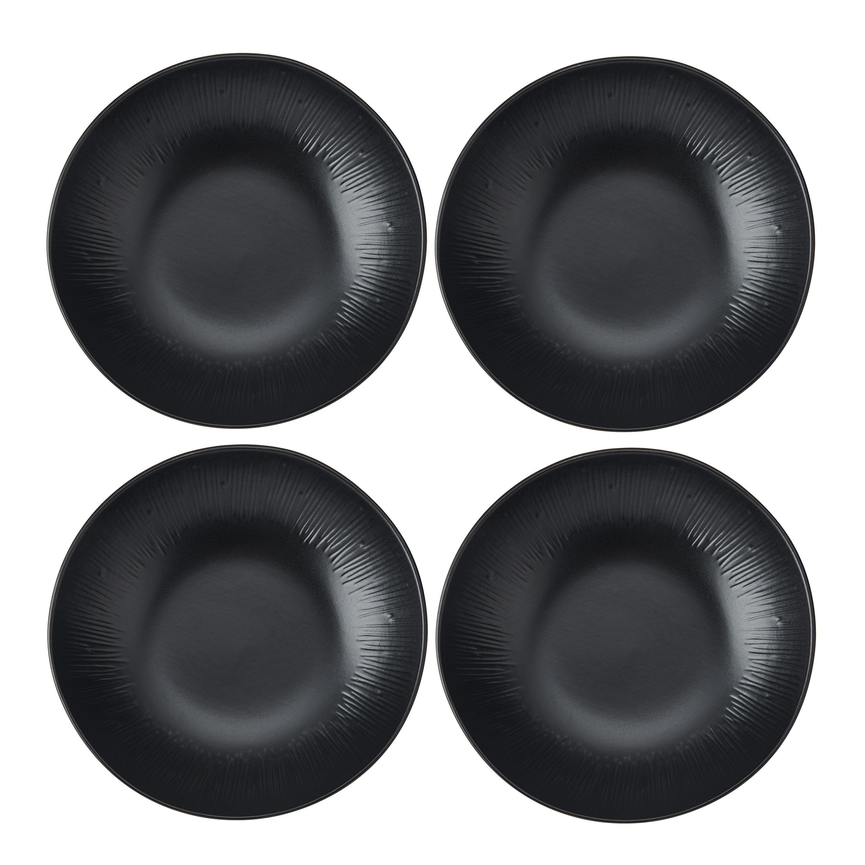 Mikasa  Jardin Midnight Stoneware Pasta Bowl Set - Black - 20 cm