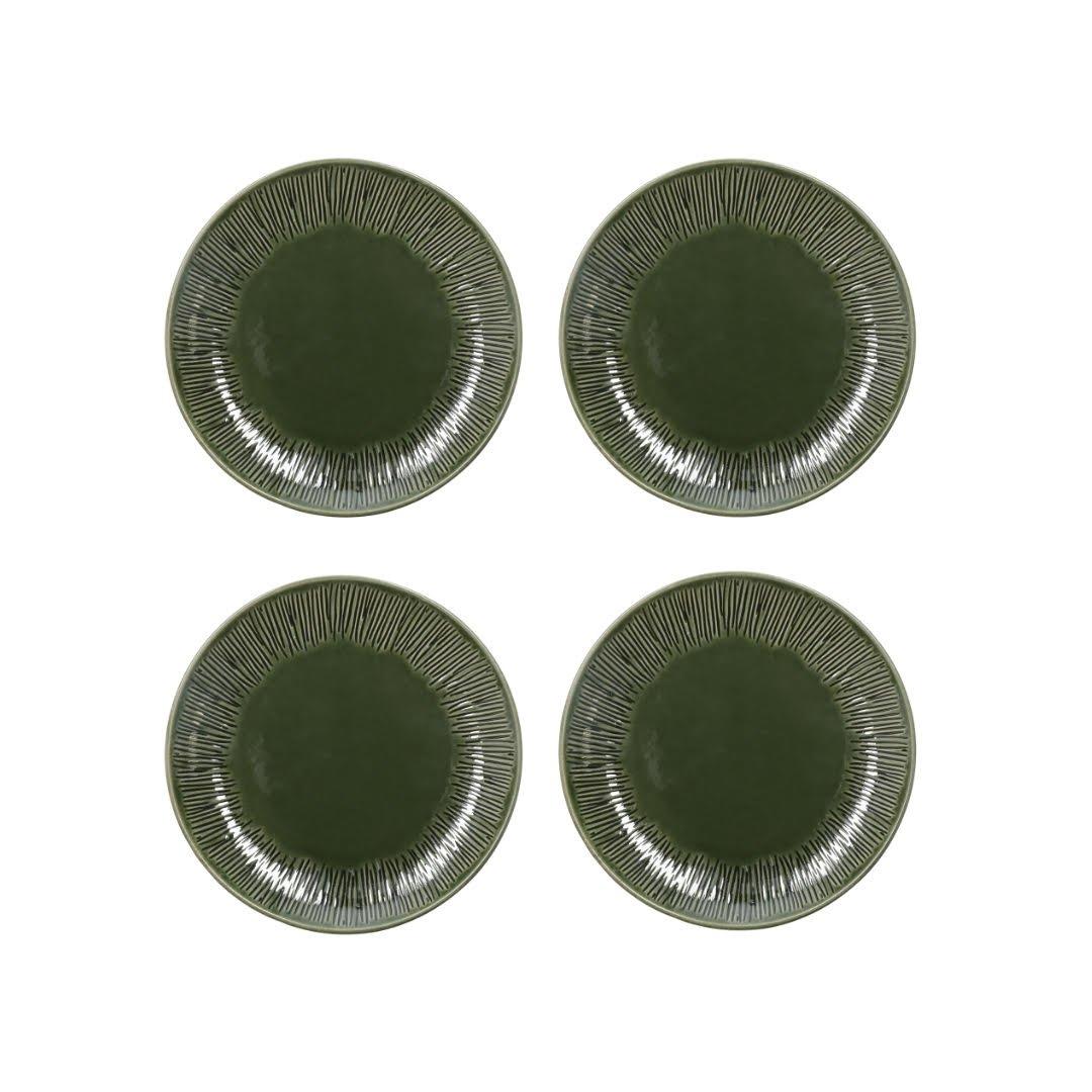 Green - Mikasa - Mikasa Jardin Stoneware Side Plates, Set of 4 - 1