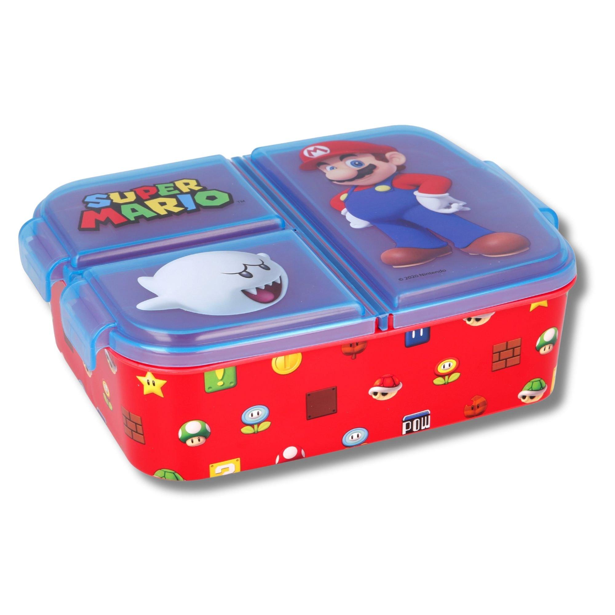 Red - Super Mario - Lunch Box with Aluminium Bottle - 3