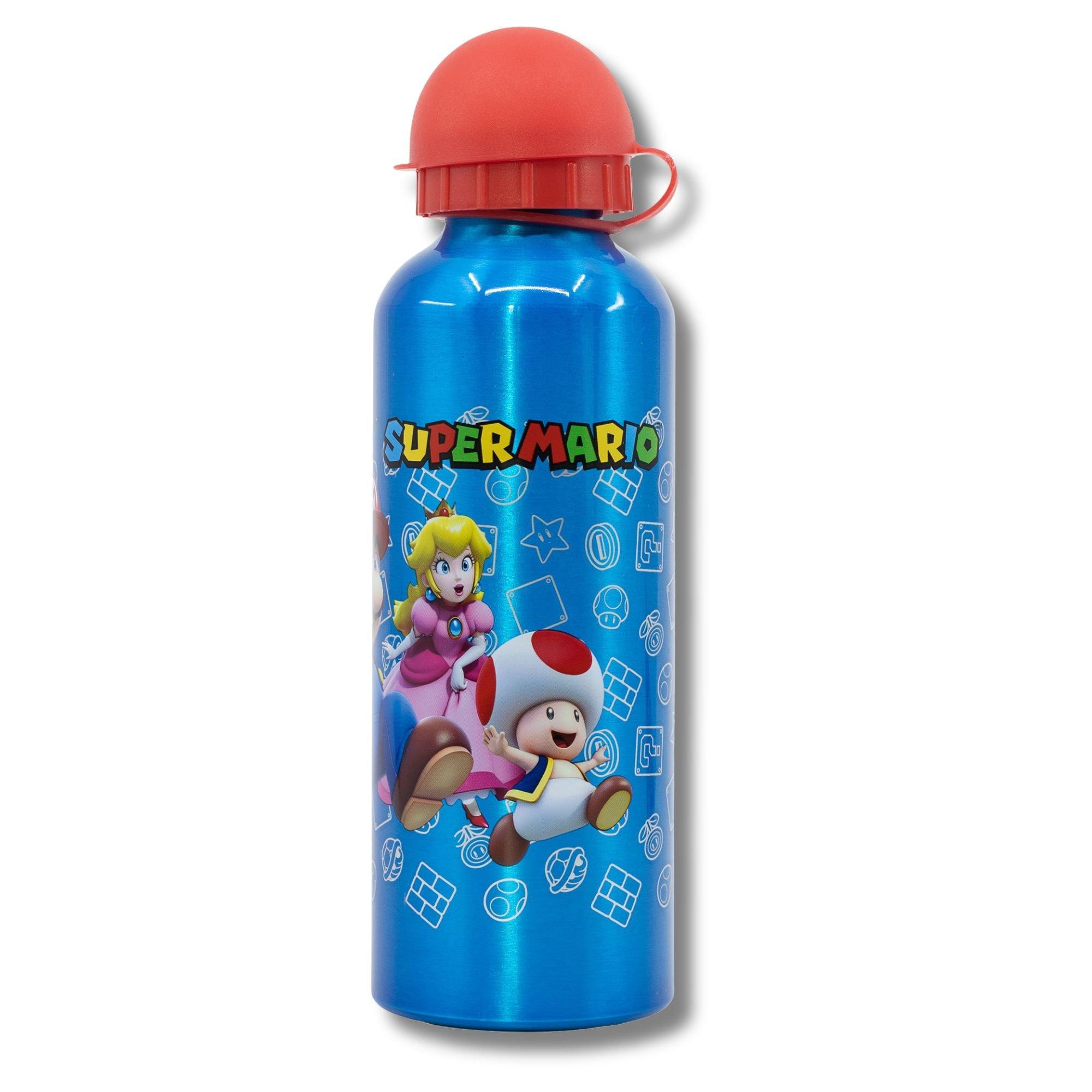 Red - Super Mario - Lunch Box with Aluminium Bottle - 5