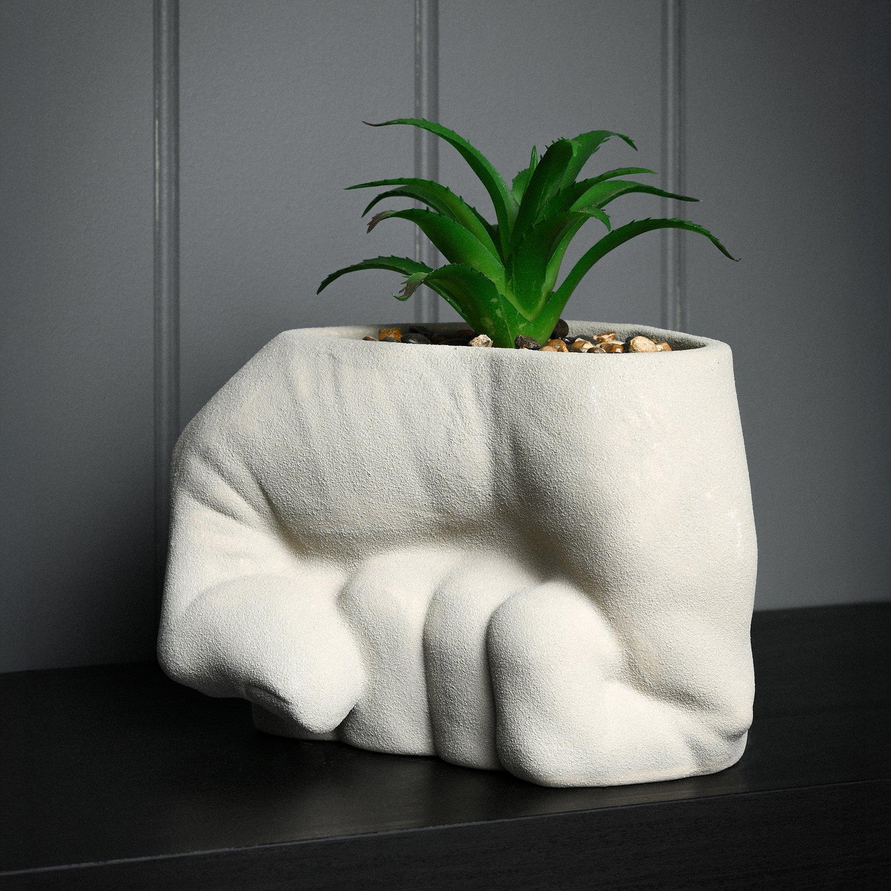 Marvel  Hulk Fist Planter With Faux Plant -  - Small