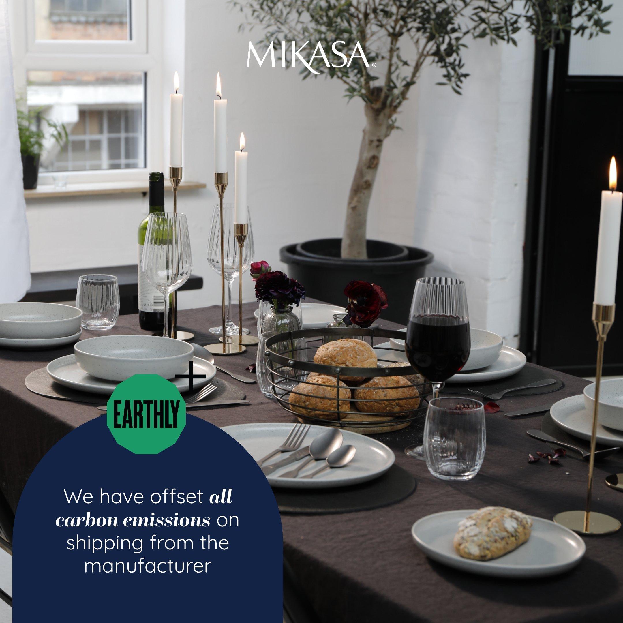 Grey - Mikasa - Mikasa Pebble-Shaped Faux-Leather Placemats - 6