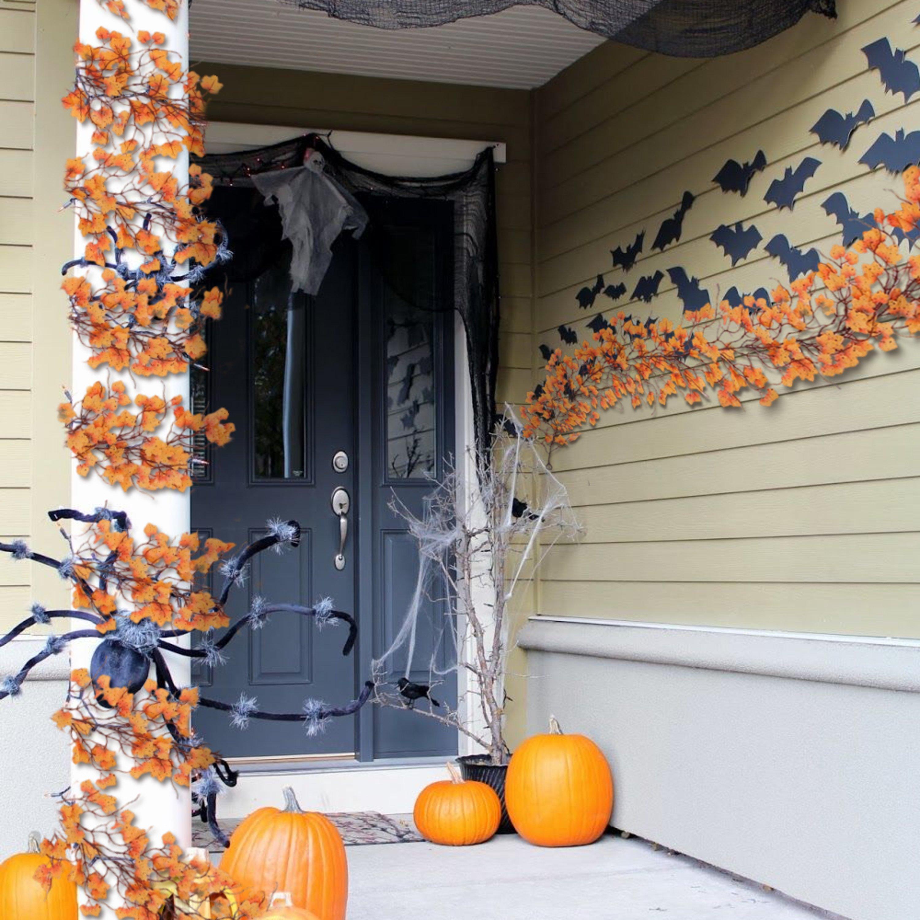 Orange - LIFE IDEAS - Autumn Artificial Maple Leaf Garland - 2