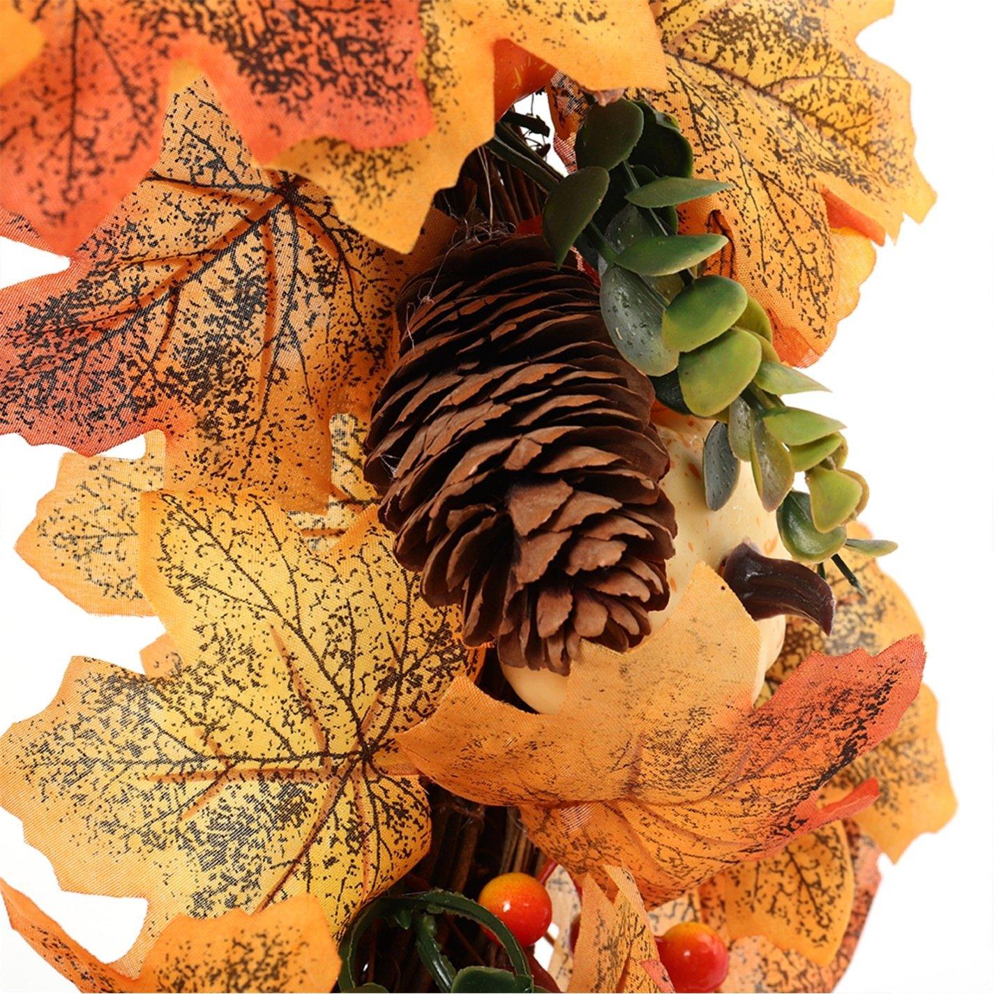 Orangeyellow - LIFE IDEAS - Fall Wreath Front Door Wreath - 10