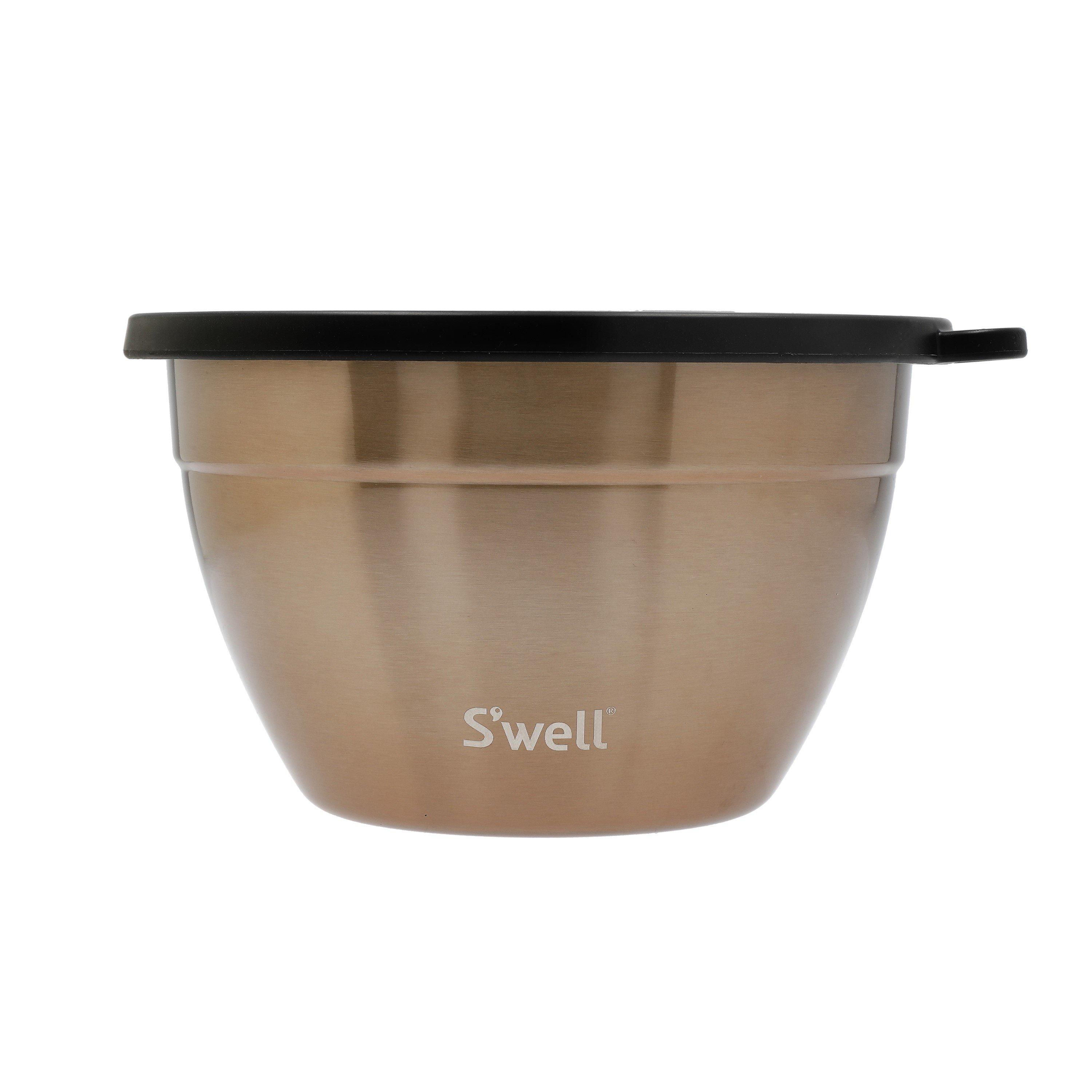 S'well Swell Pyrite Salad Bowl Kit, 1.9l In Gold