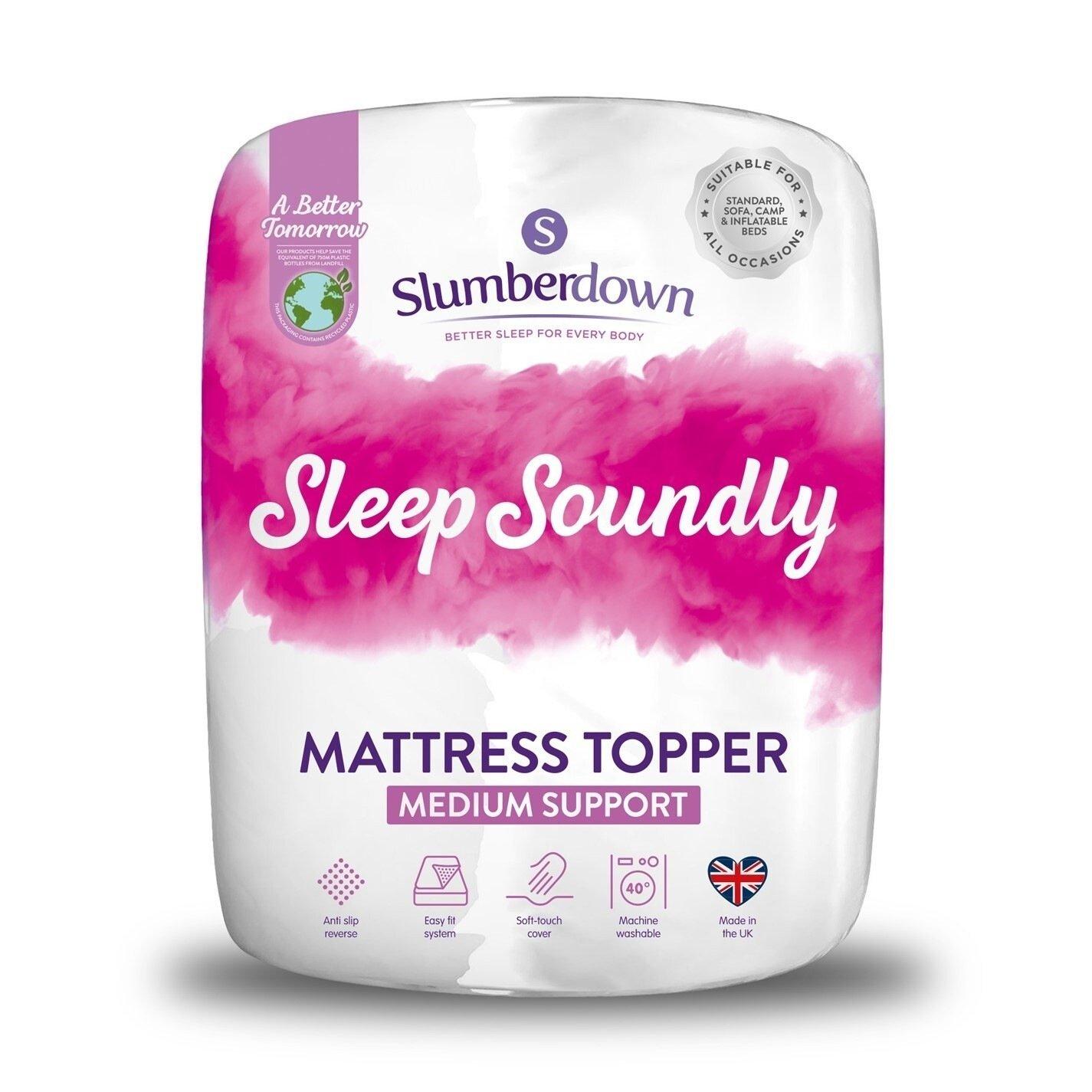 White - Slumberdown - Rebound Mattress Topper - 1