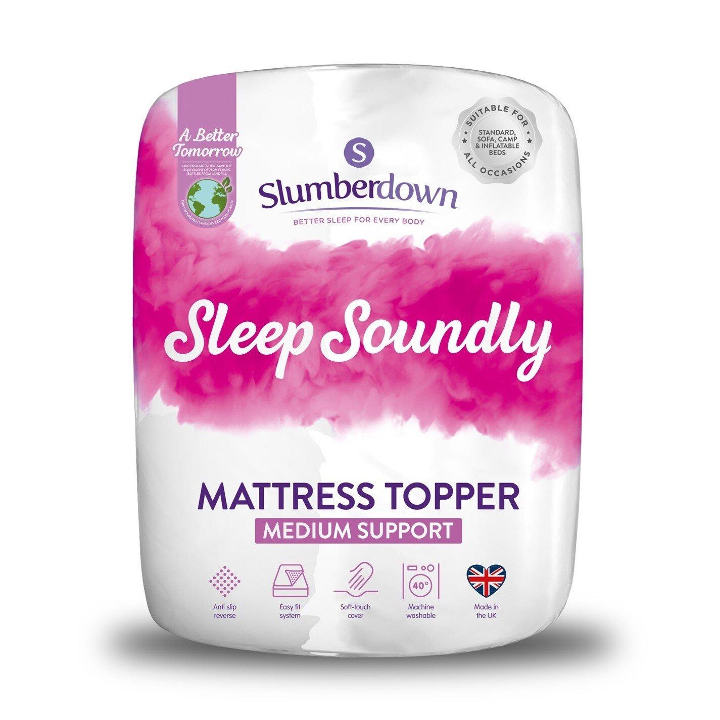 White - Slumberdown - Rebound Mattress Topper - 2