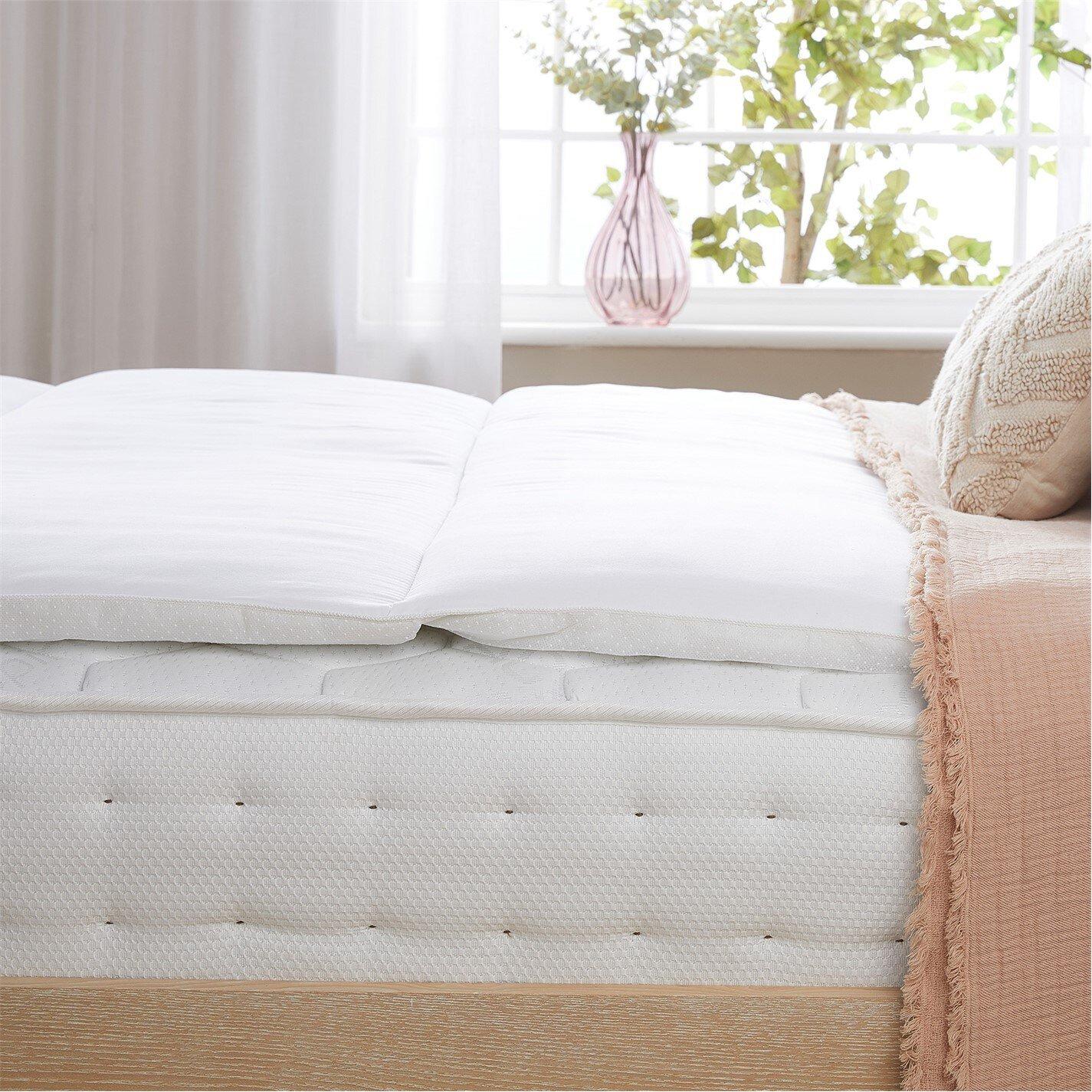 White - Slumberdown - Rebound Mattress Topper - 4