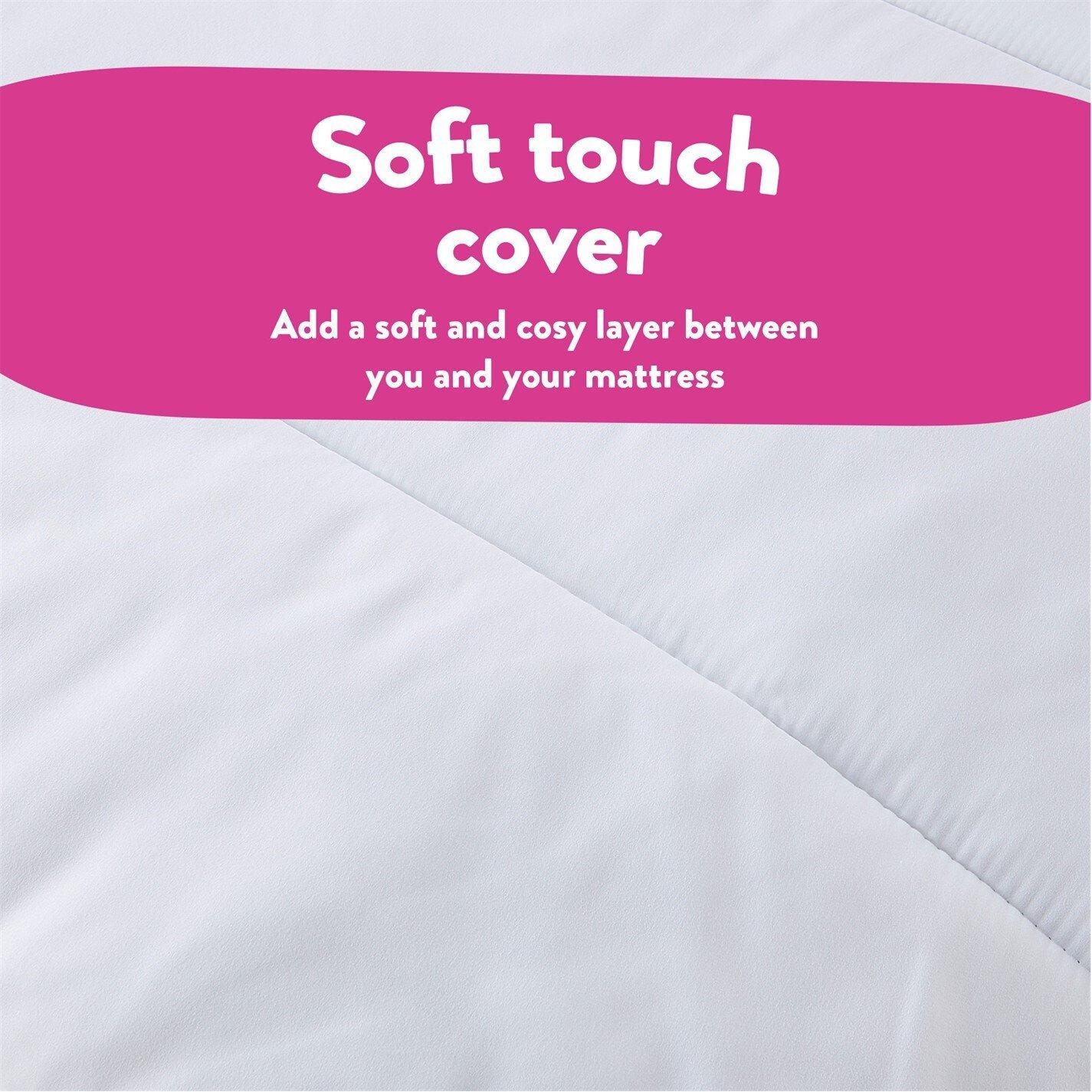 White - Slumberdown - Rebound Mattress Topper - 6