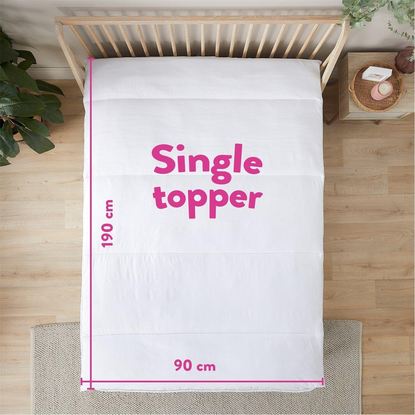 White - Slumberdown - Rebound Mattress Topper - 8