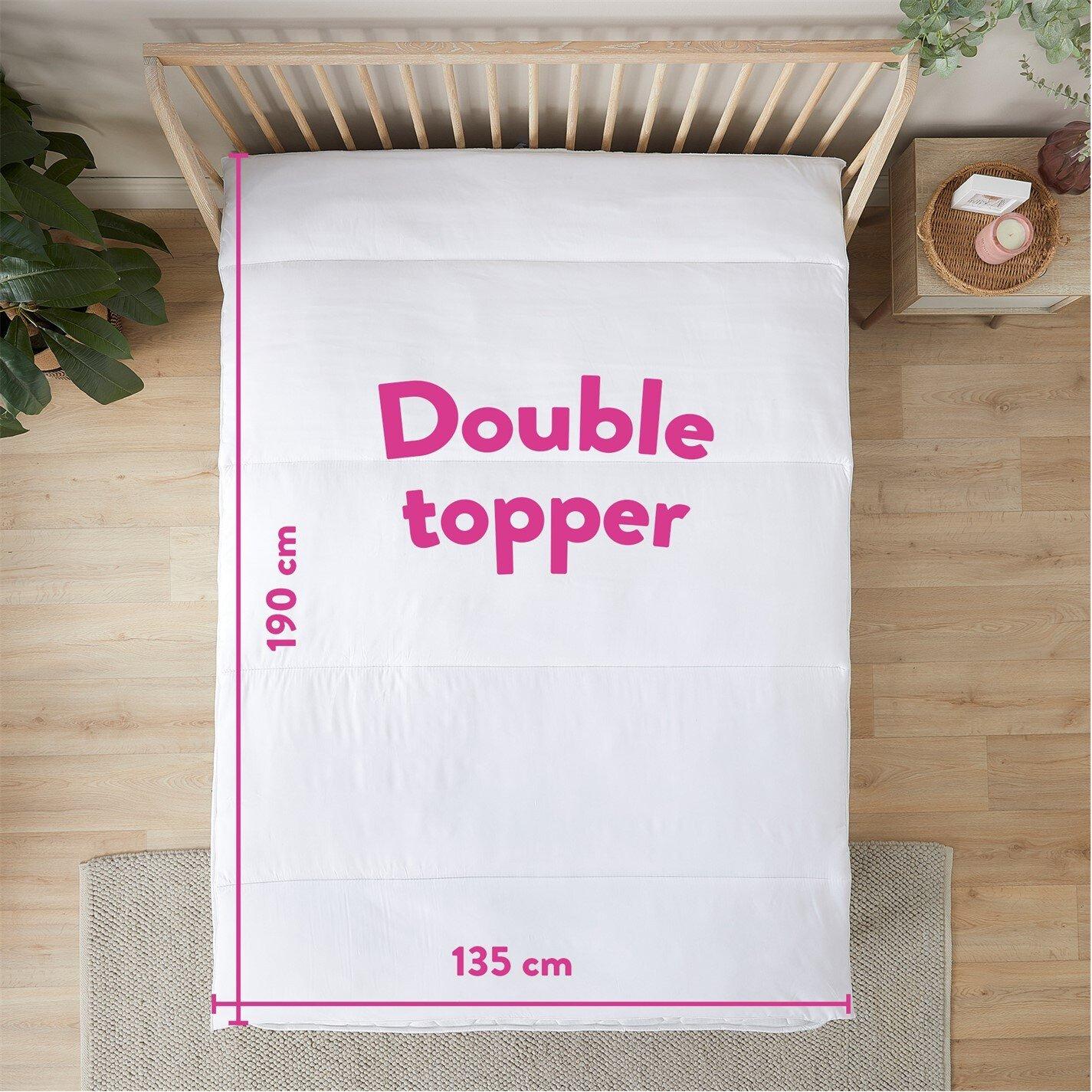 White - Slumberdown - Rebound Mattress Topper - 9