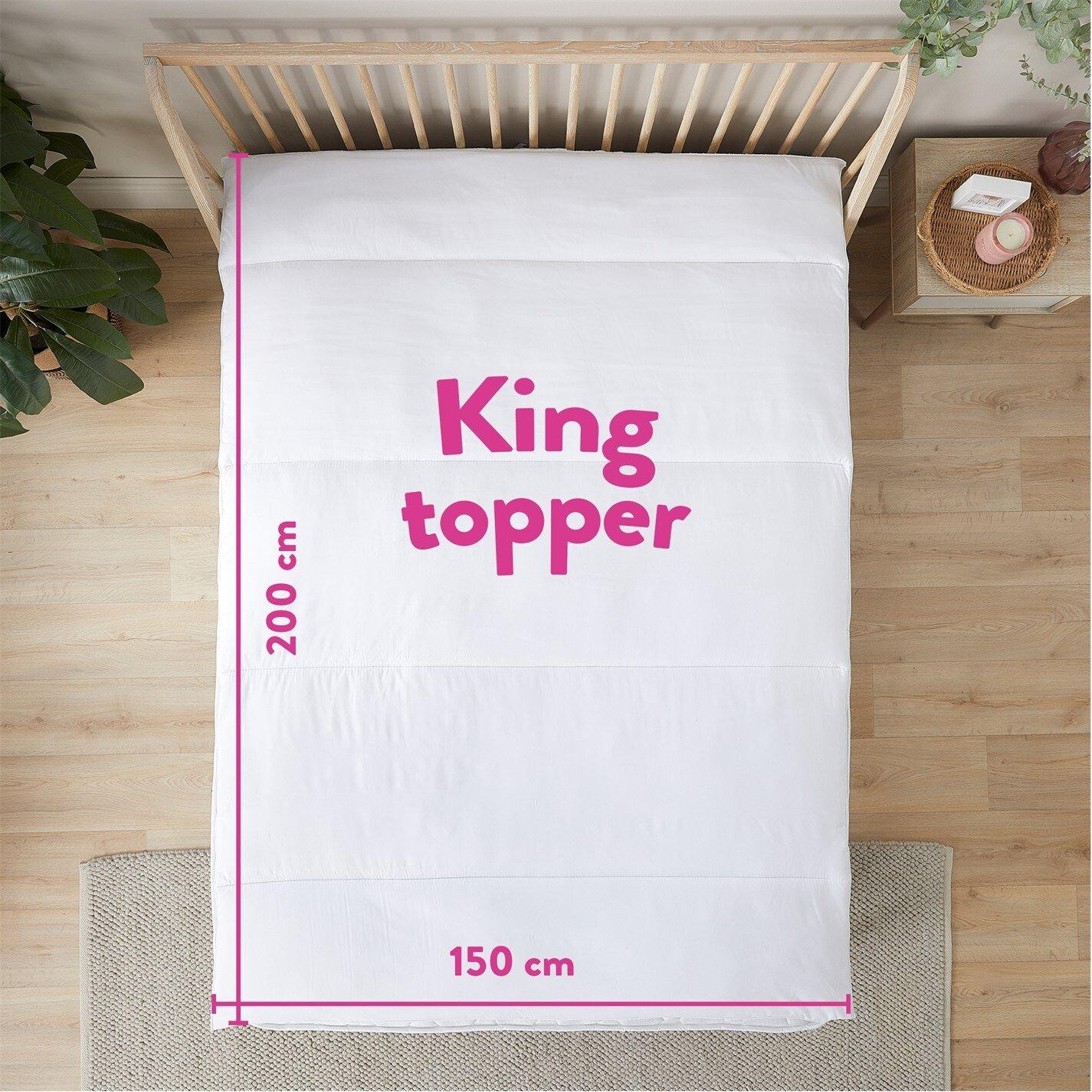 White - Slumberdown - Rebound Mattress Topper - 10