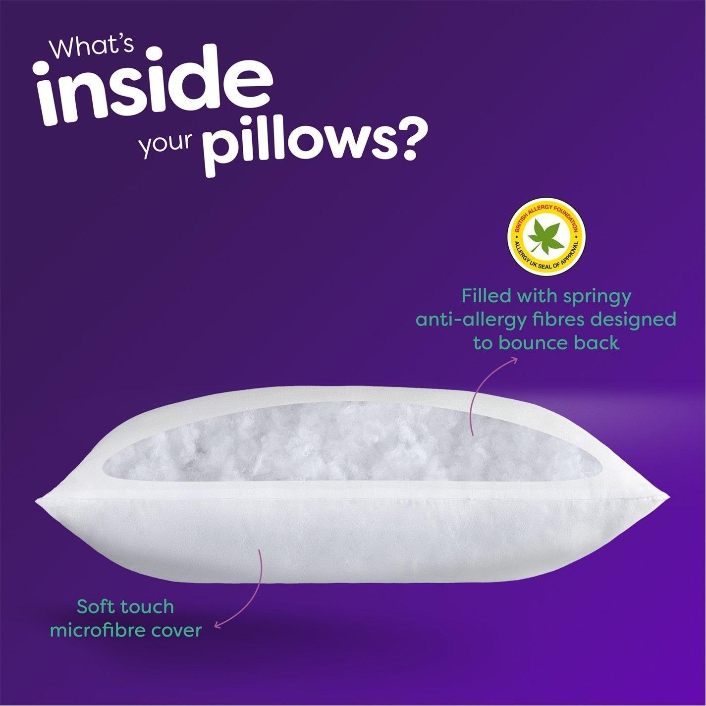 White - Slumberdown - Anti Allergy Pillow - 4