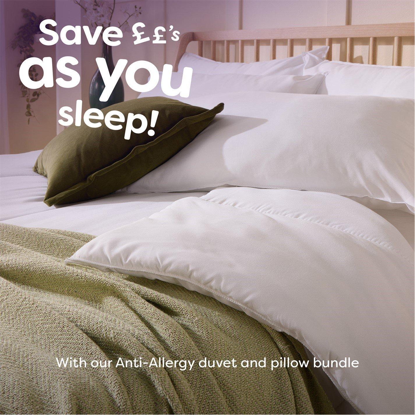 White - Slumberdown - Anti Allergy Pillow - 5