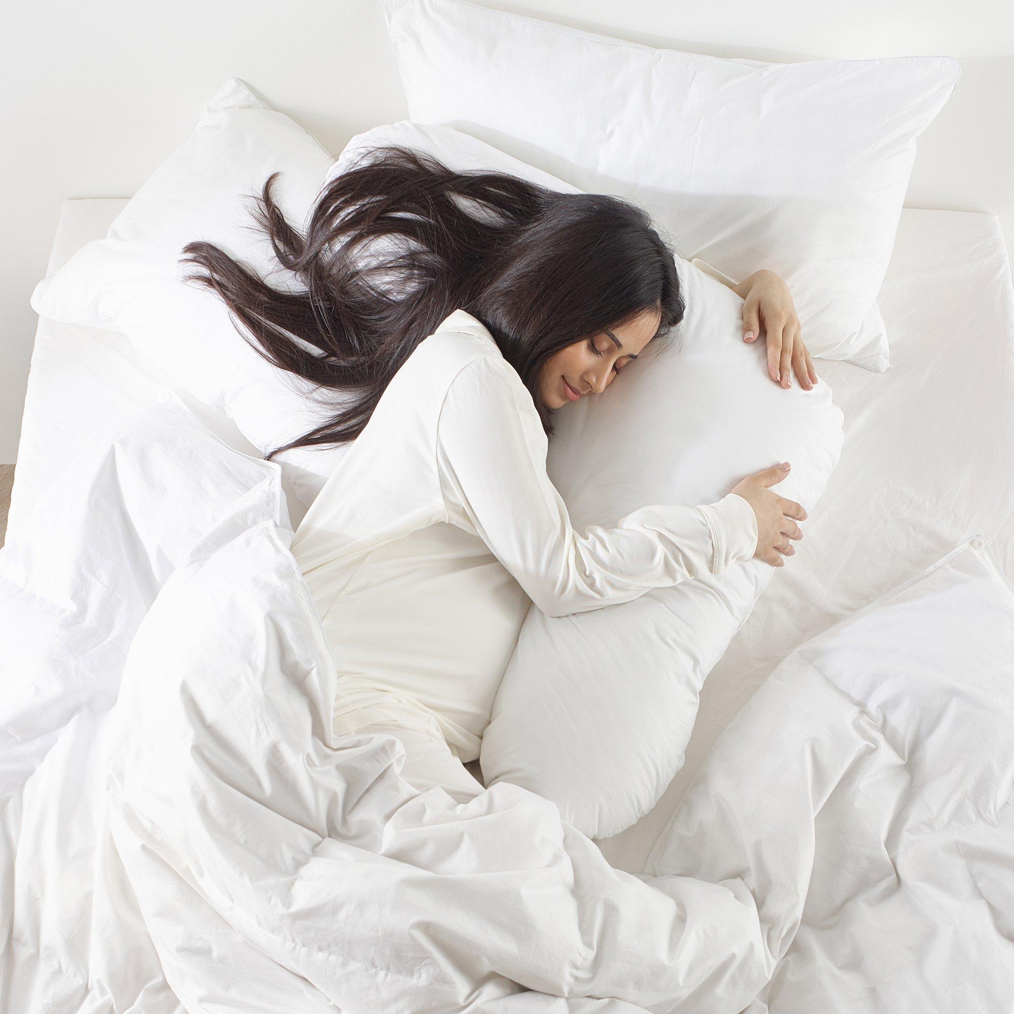 White - Snuggledown - V Shape Firm Support Pillow - 1