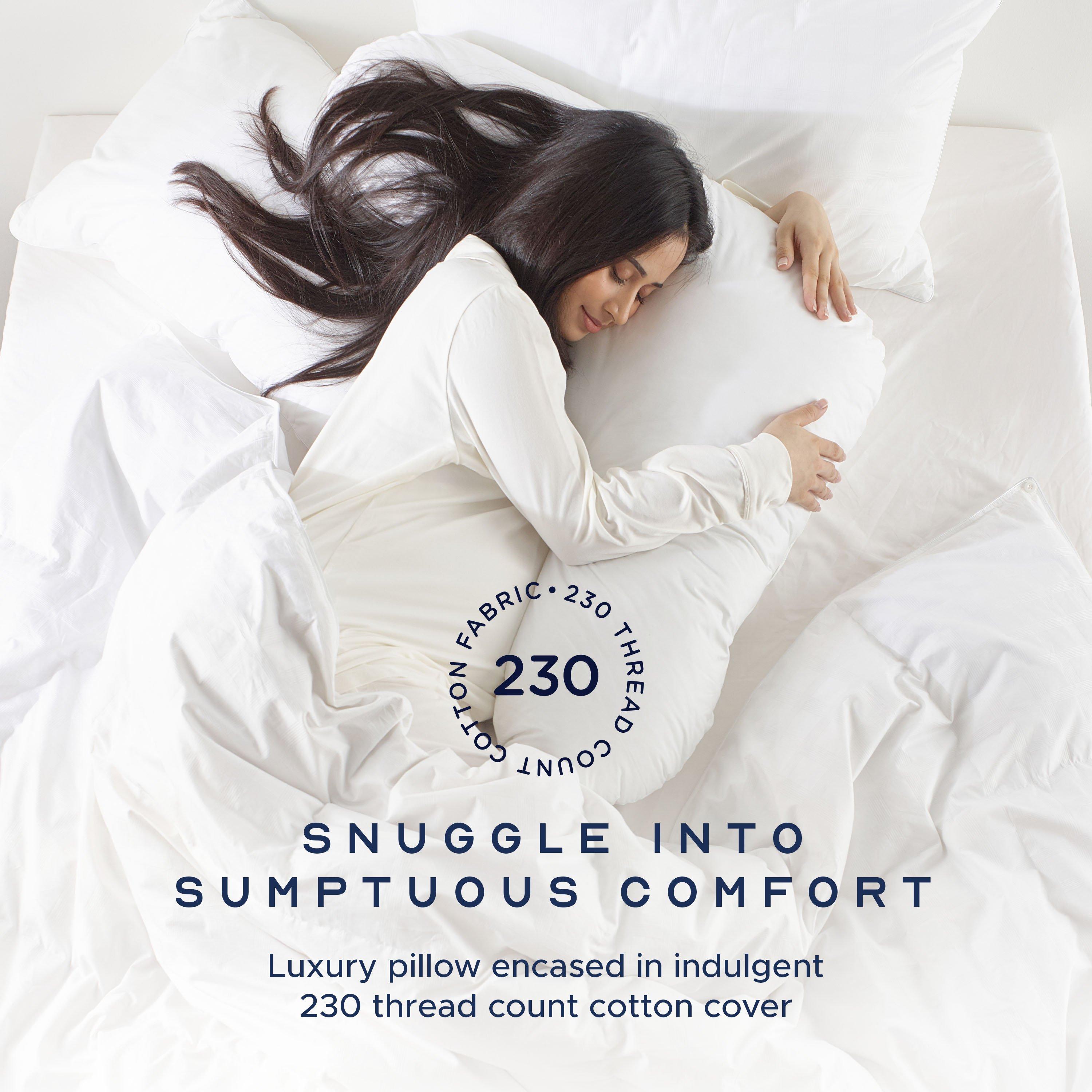 White - Snuggledown - V Shape Firm Support Pillow - 2