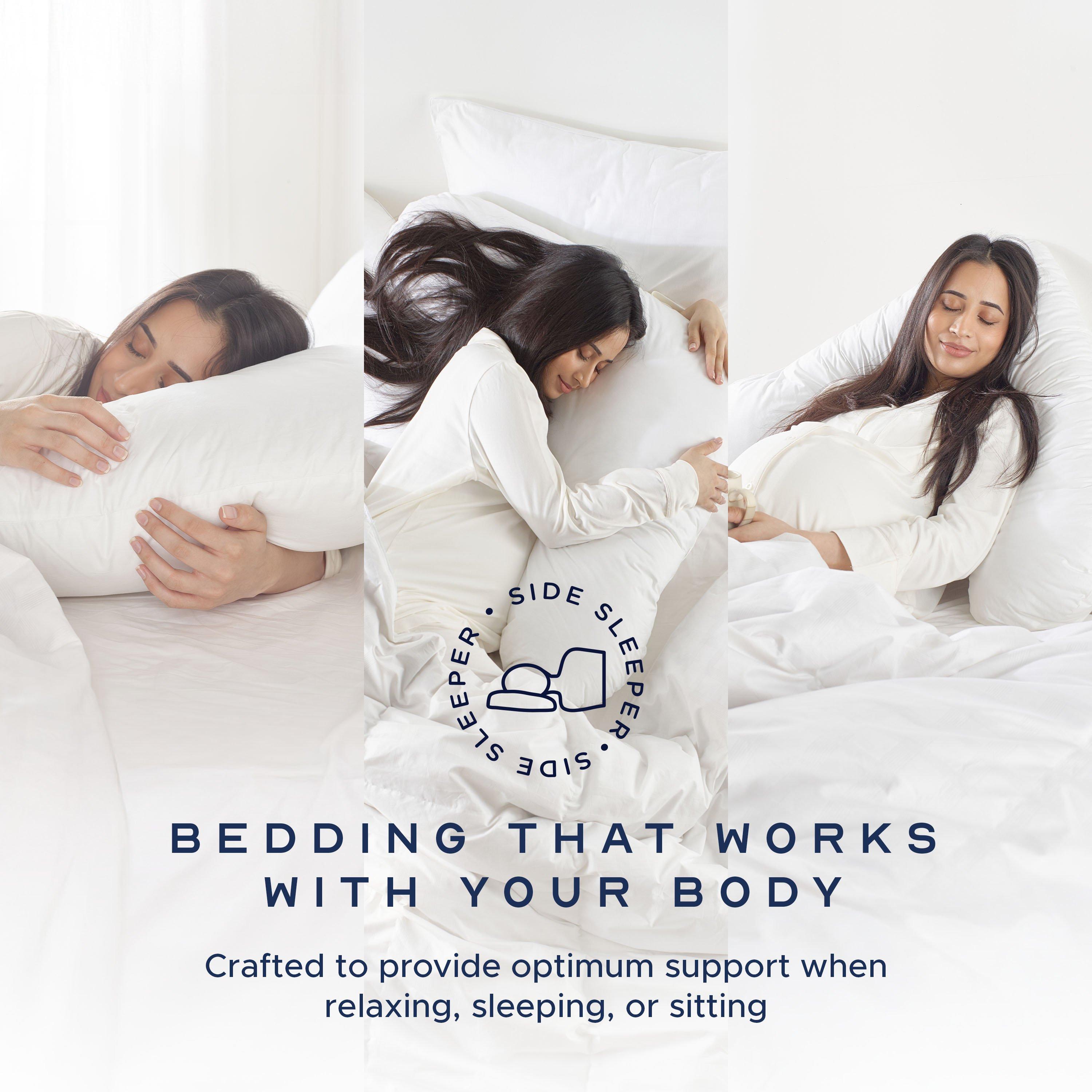 White - Snuggledown - V Shape Firm Support Pillow - 5