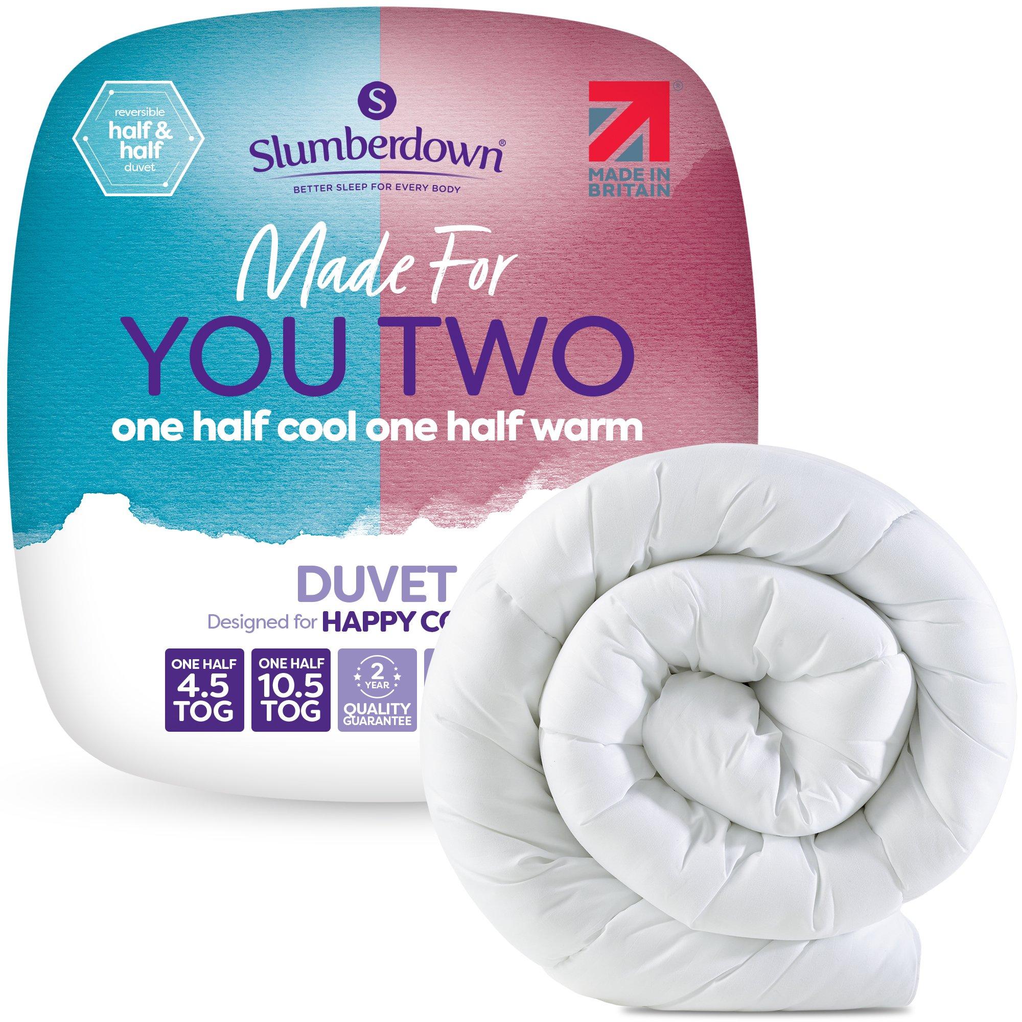 White - Slumberdown - Made For You Two Duvet 4.5/10.5 Tog - 1