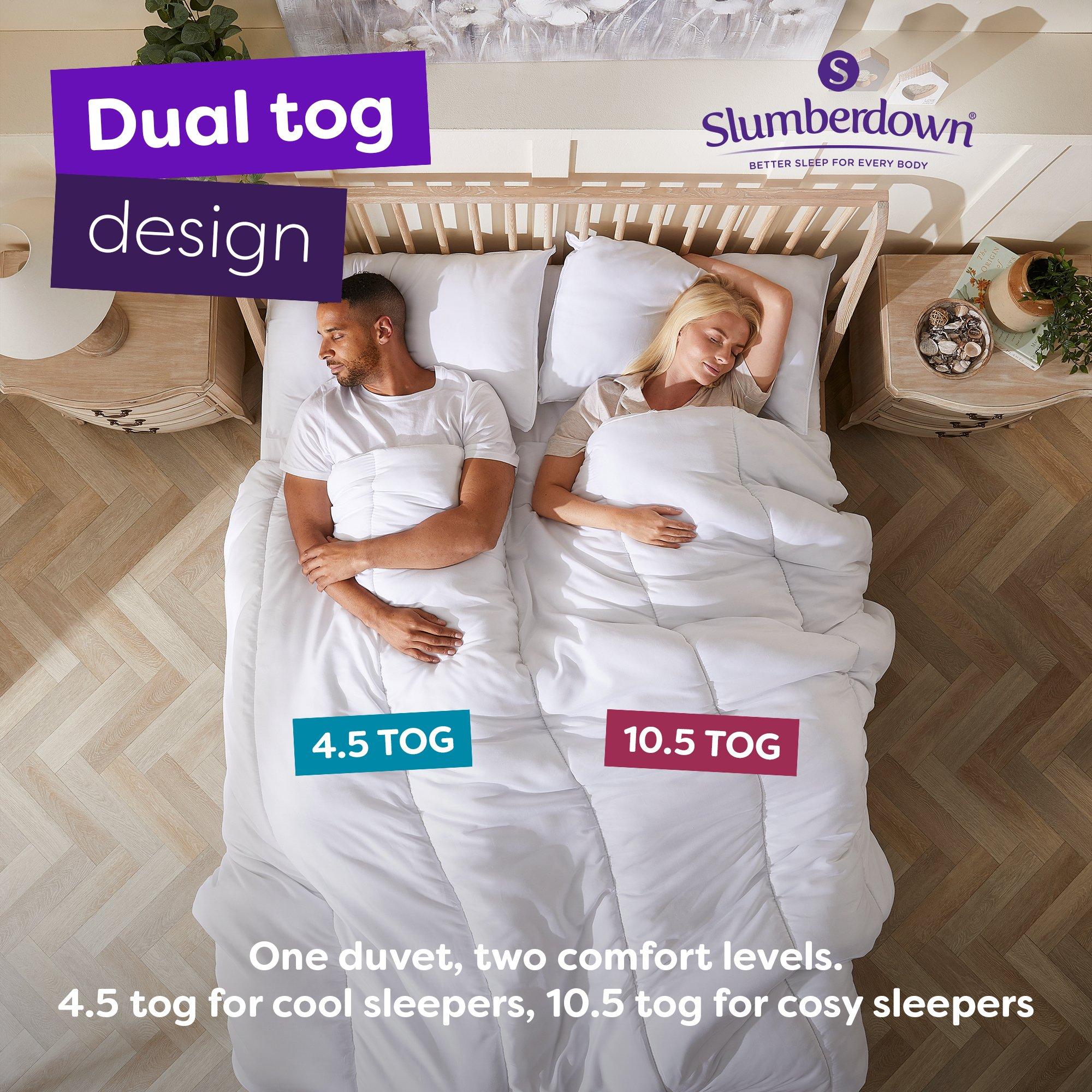 White - Slumberdown - Made For You Two Duvet 4.5/10.5 Tog - 2
