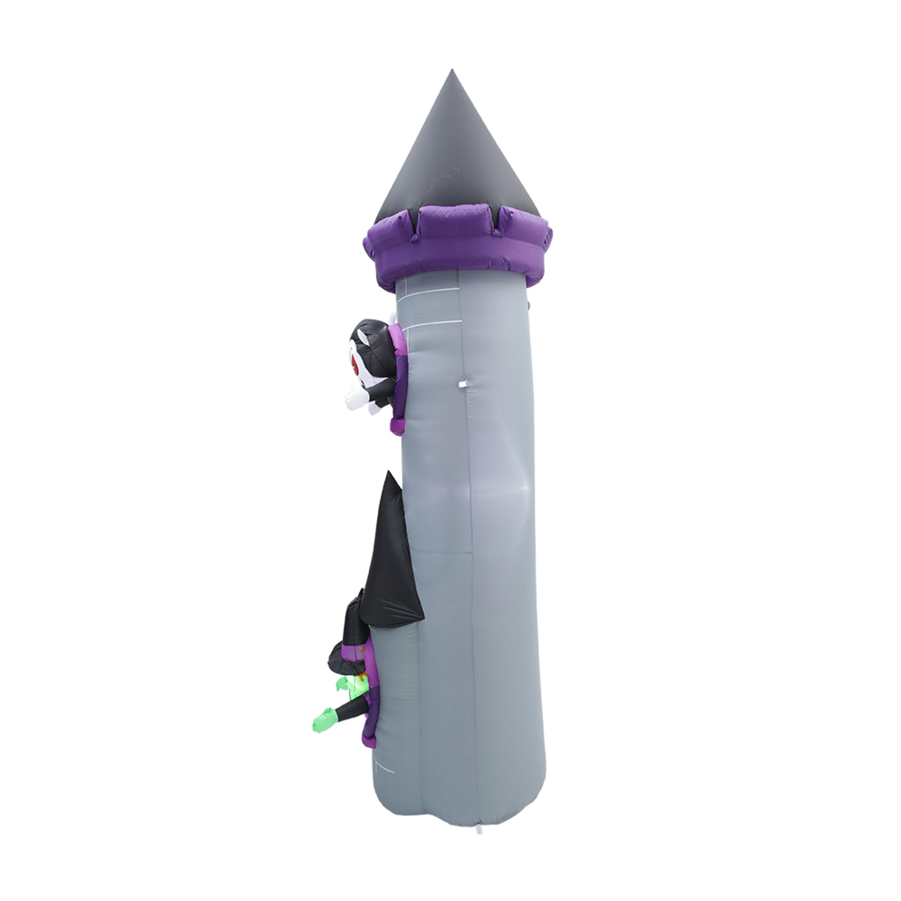 Purpleblackgrey - LIFE IDEAS - Halloween Lighted Haunted Castle Arch Inflatable - 4