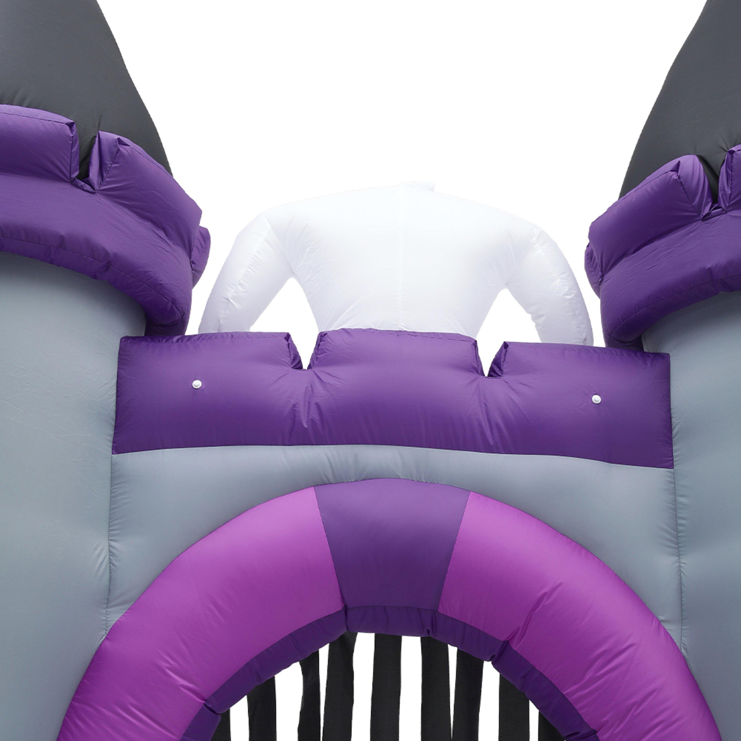 Purpleblackgrey - LIFE IDEAS - Halloween Lighted Haunted Castle Arch Inflatable - 7