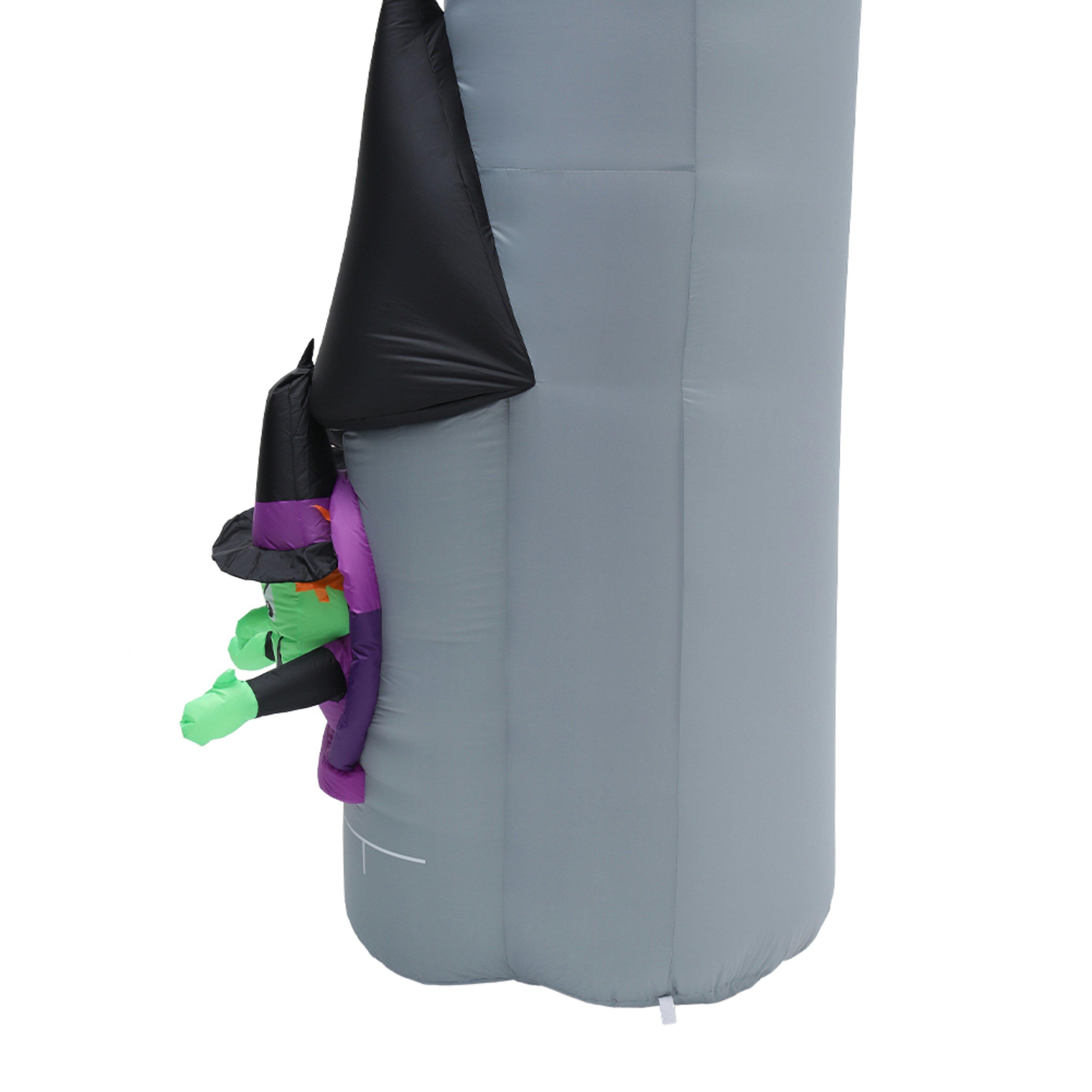 Purpleblackgrey - LIFE IDEAS - Halloween Lighted Haunted Castle Arch Inflatable - 8