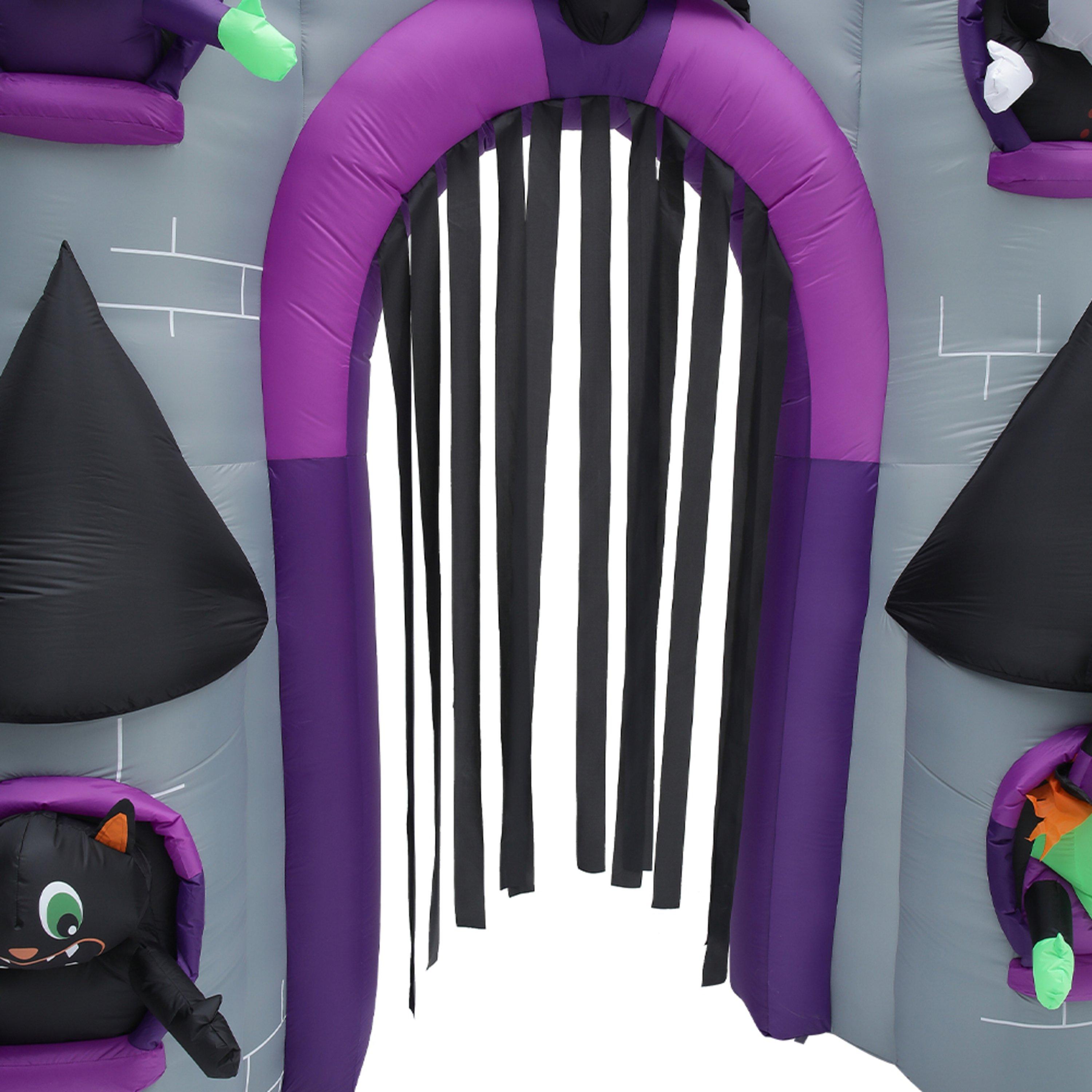 Purpleblackgrey - LIFE IDEAS - Halloween Lighted Haunted Castle Arch Inflatable - 9