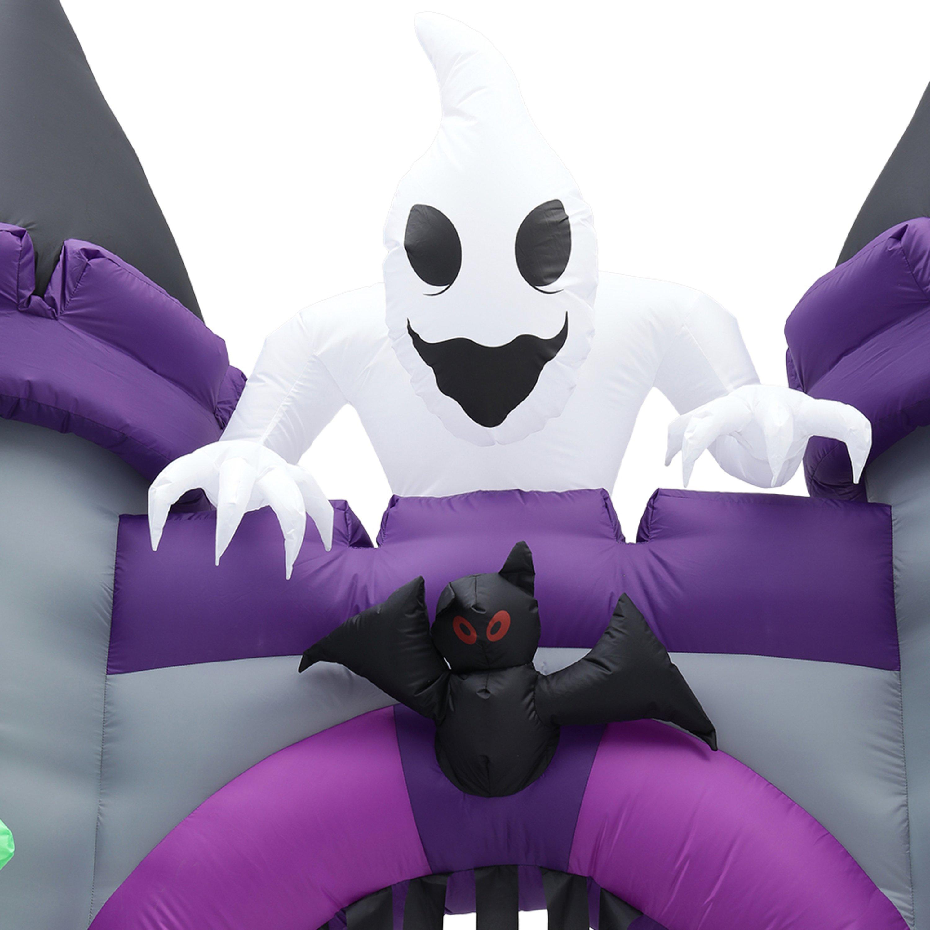 Purpleblackgrey - LIFE IDEAS - Halloween Lighted Haunted Castle Arch Inflatable - 10