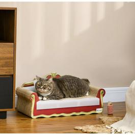PawHut PawHut Cat Cardboard Scratcher Lounge Sofa Bed