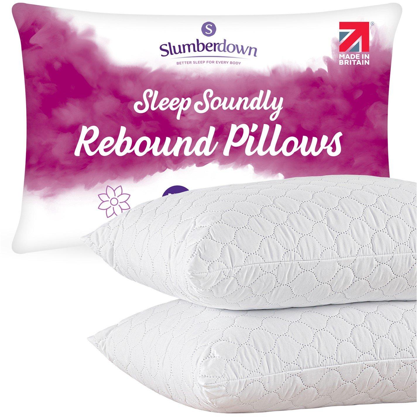 White - Slumberdown - Rebound Firm Support Pillow - 1