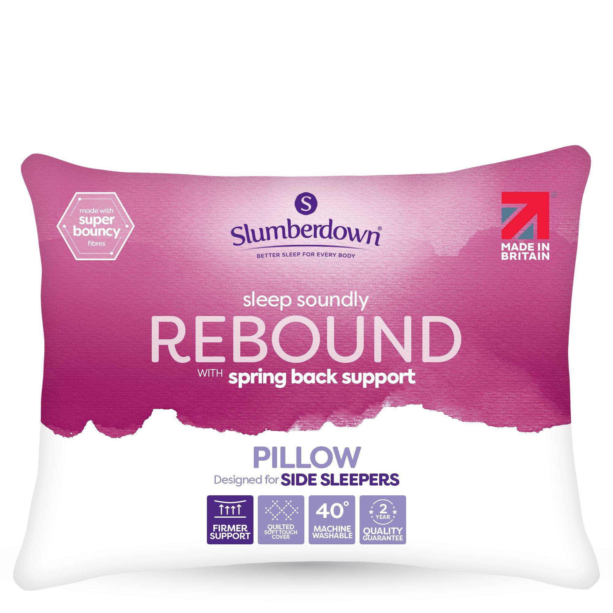 Slumberdown  Rebound Firm Support Pillow - White - 2 Pack