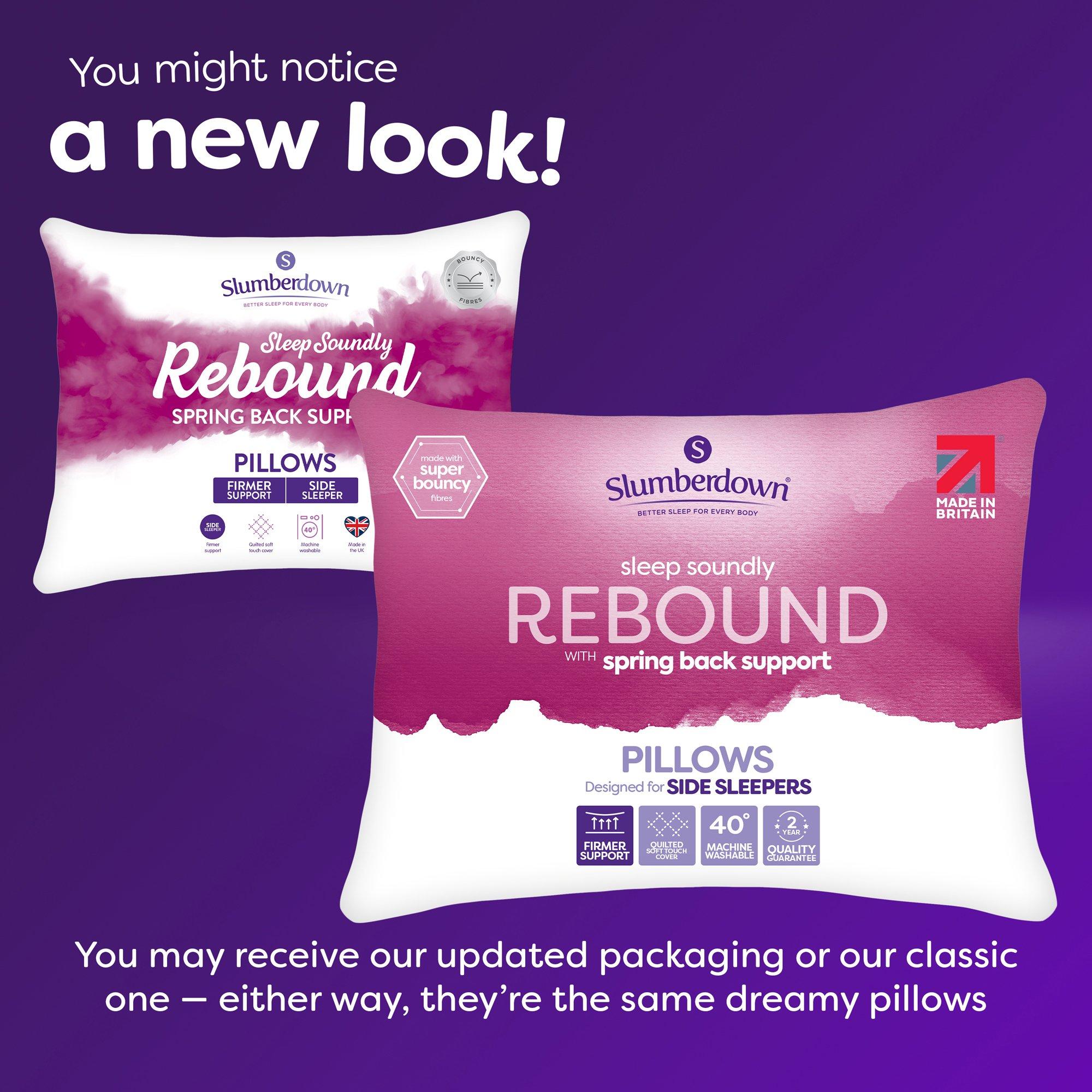 White - Slumberdown - Rebound Firm Support Pillow - 10