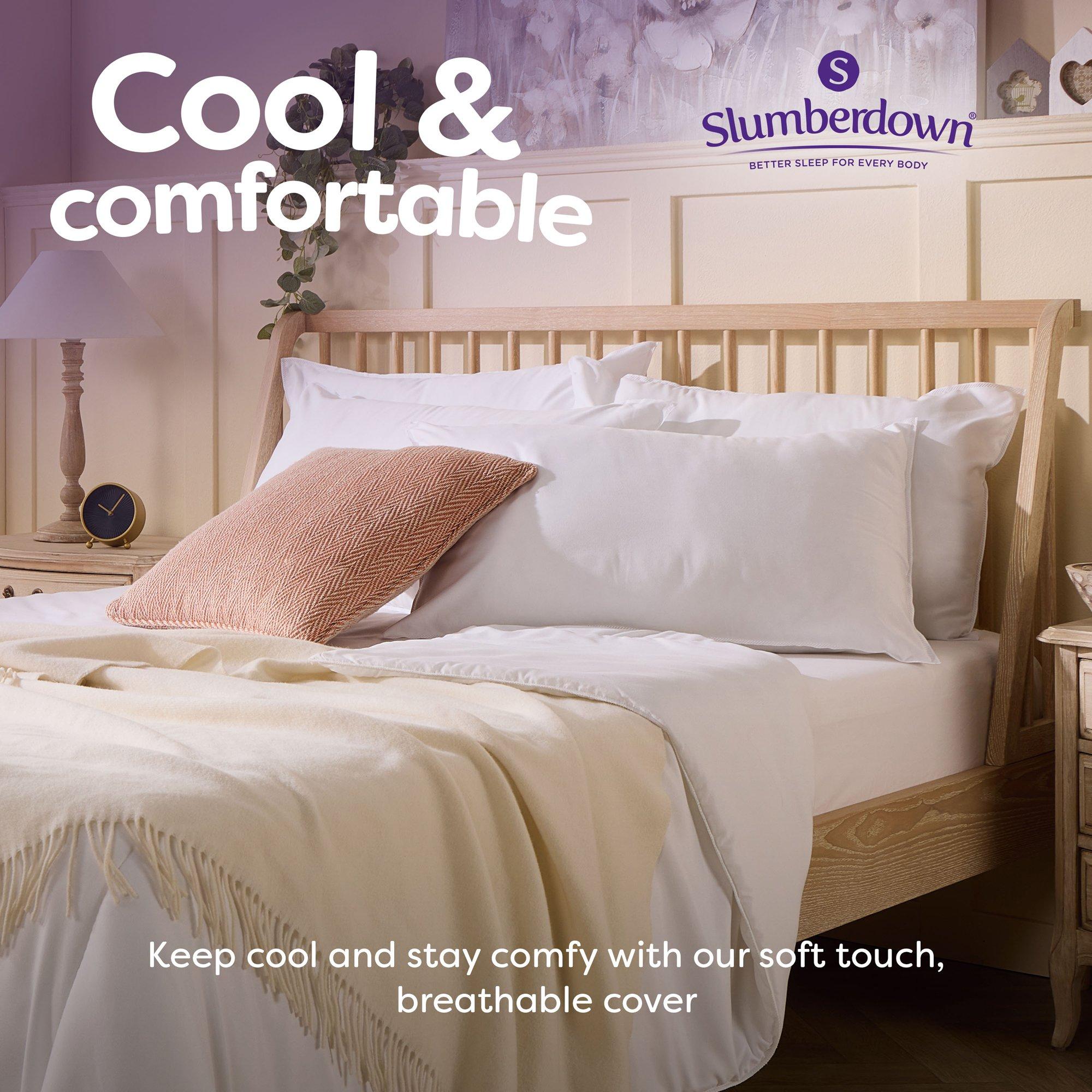 White - Slumberdown - Climate Control Firm Support Pillow - 3