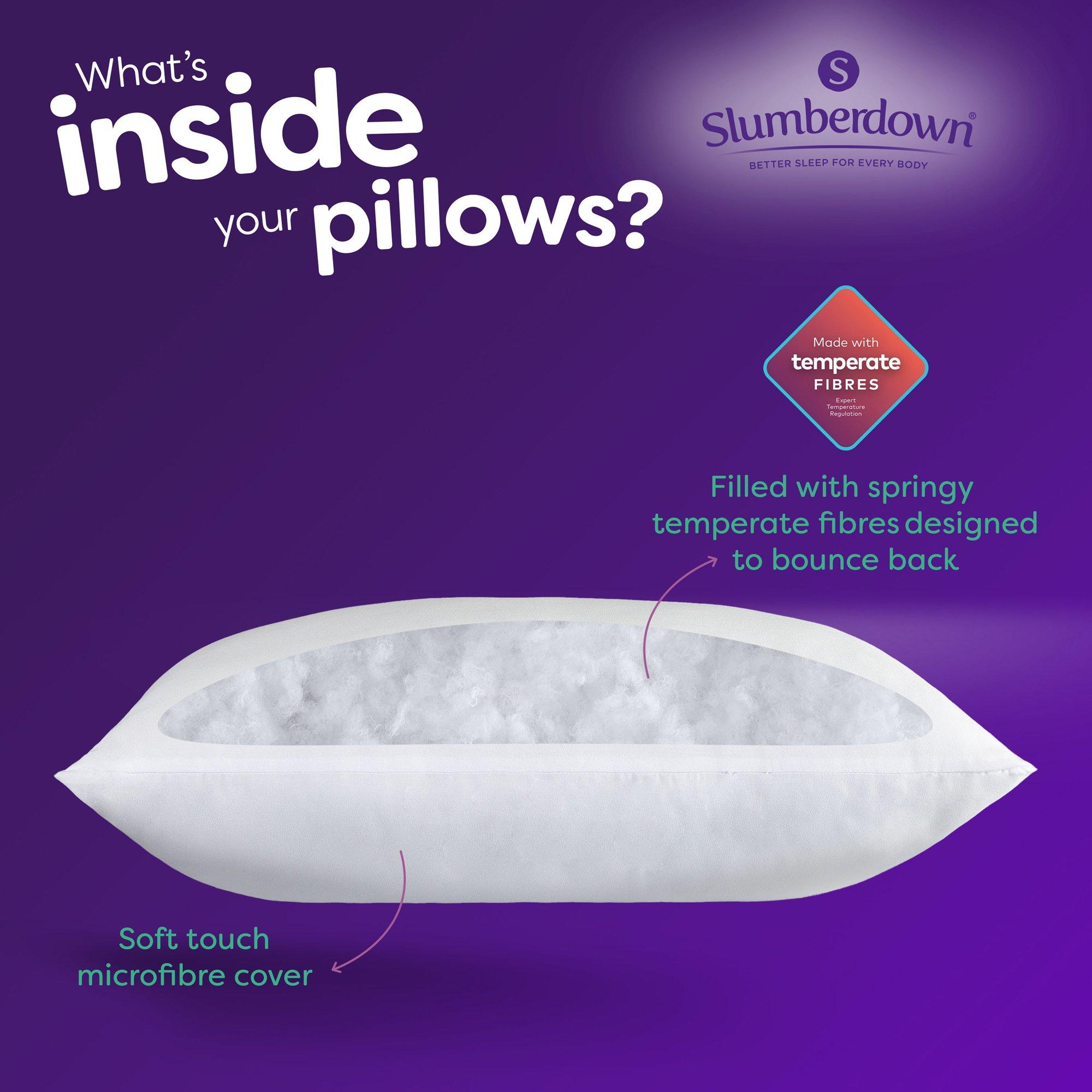 White - Slumberdown - Climate Control Firm Support Pillow - 6