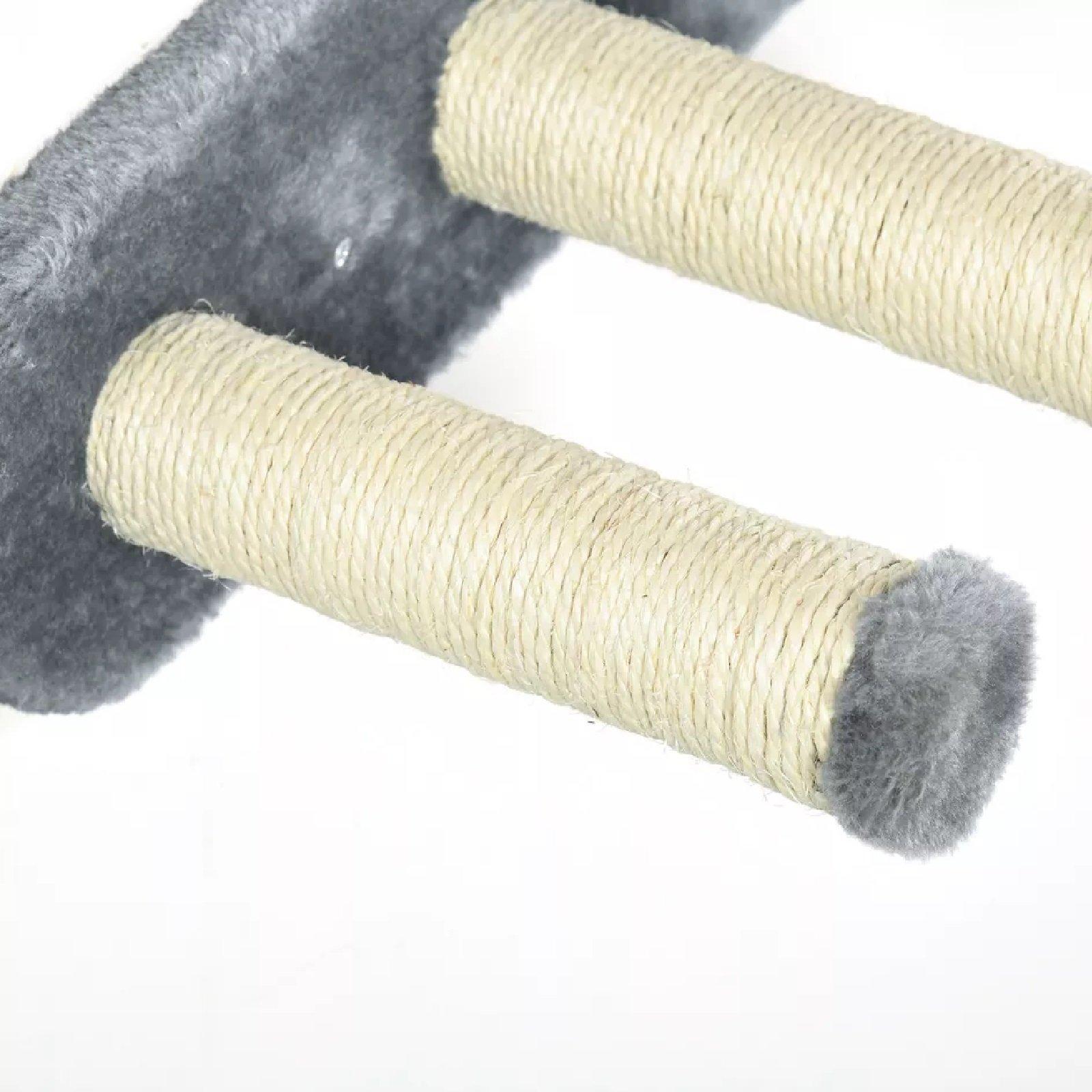 Light Grey - PawHut - PawHut 4PCs Wall-Mounted Cat Self Activity Set - 6