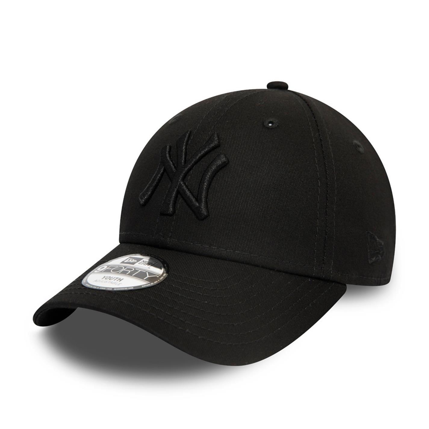 New Era  Kids Youth 9Forty Adjustable Cap - Ny Triple Black - Youth