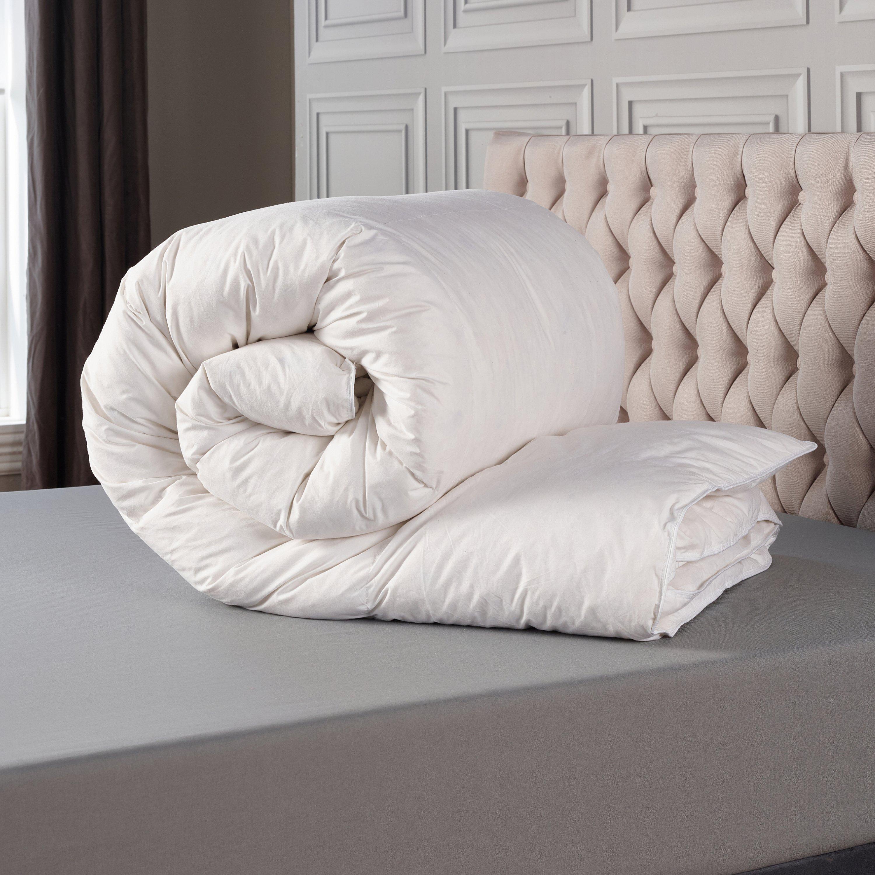 White - Downland - Luxury Cotton Goose Feather & Down 10.5tog Duvet - 4