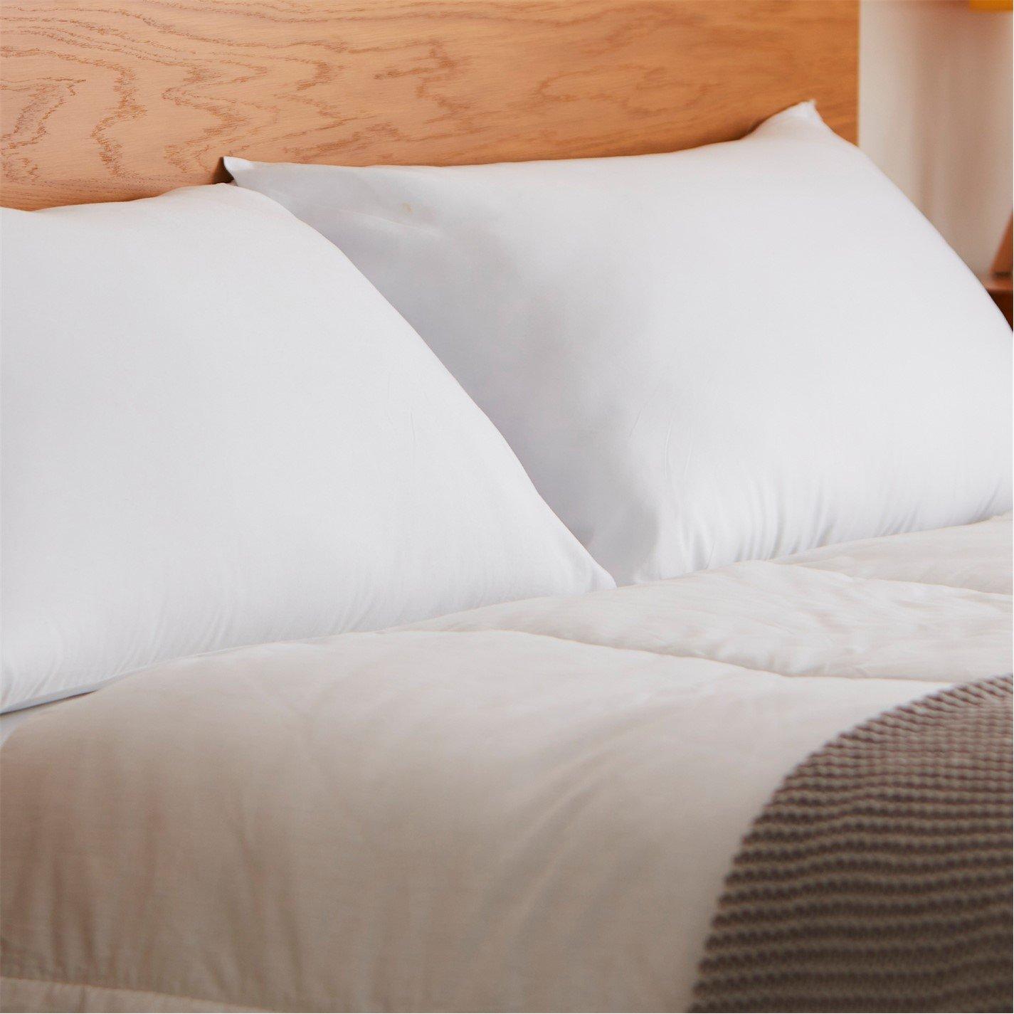 White - Slumberdown - Anti Snore Medium Support Pillow - 5