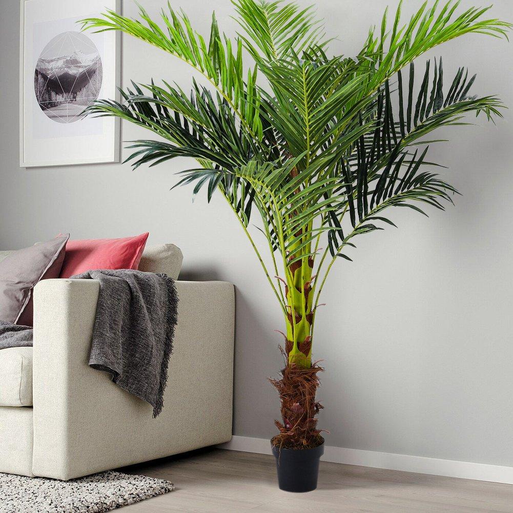 Green And Brown - LIFE IDEAS - 180cm Artificial Palm Tree Greenery Decoration - 1