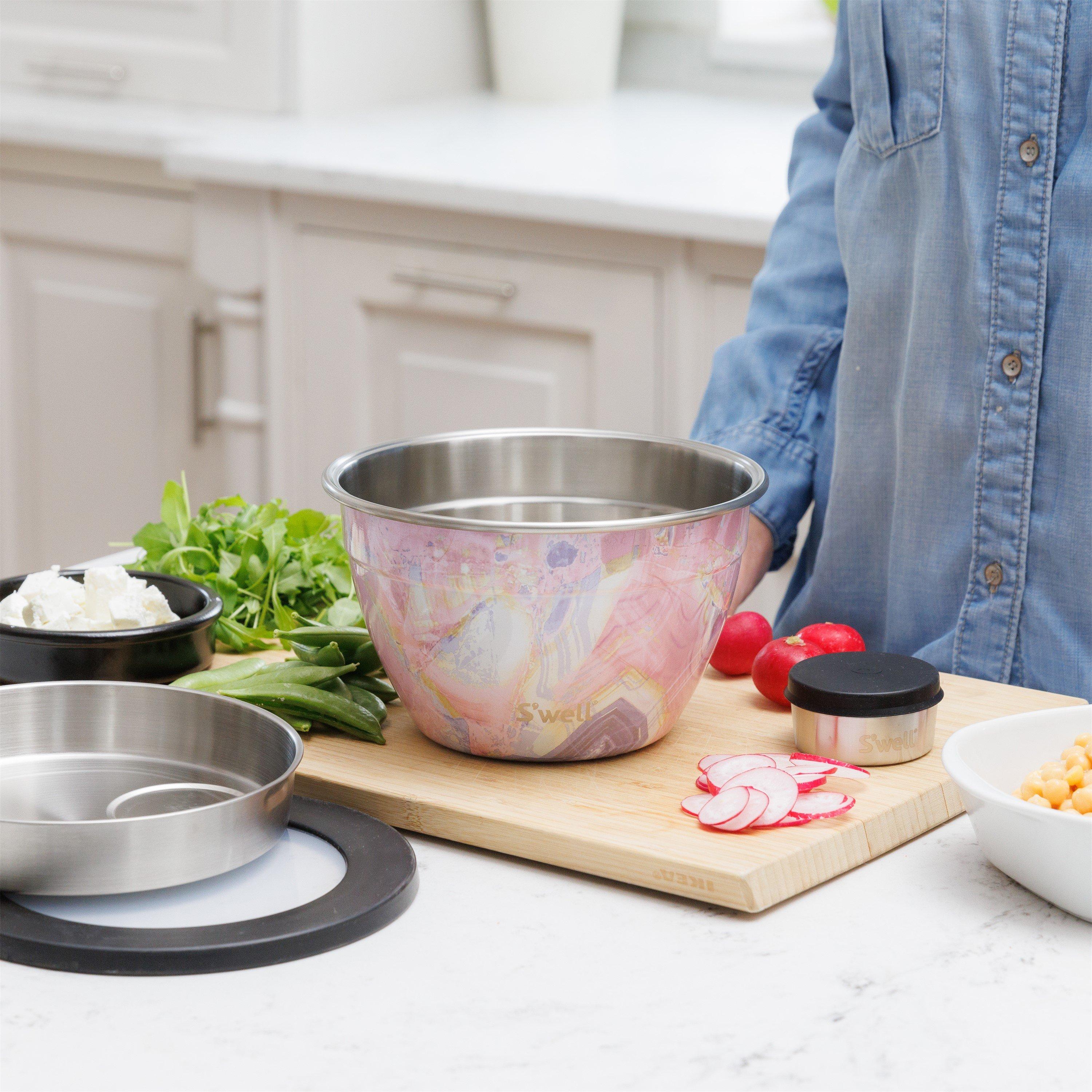 Pink - Swell - Swell Geode Rose Salad Bowl Kit - 3