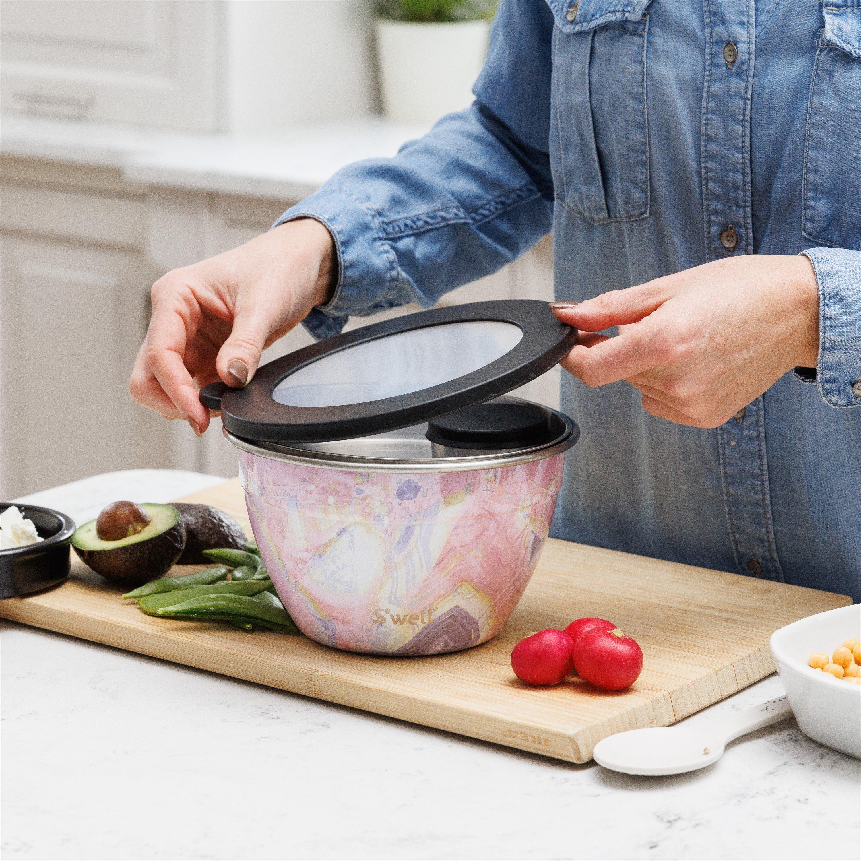Pink - Swell - Swell Geode Rose Salad Bowl Kit - 5