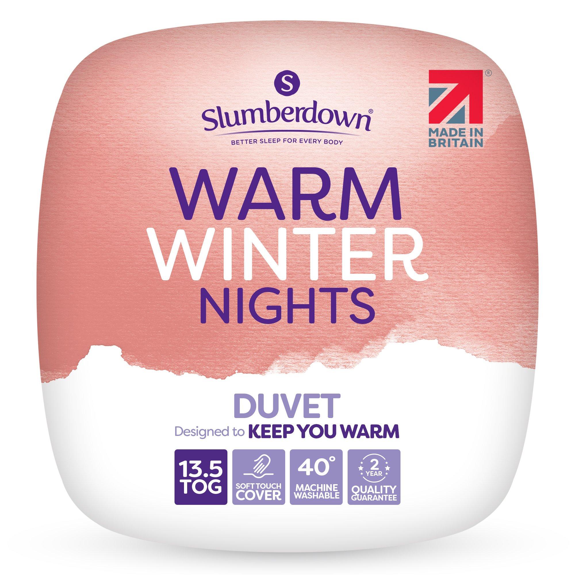 White - Slumberdown - Warm Winter Nights 13.5 Tog Duvet - 1