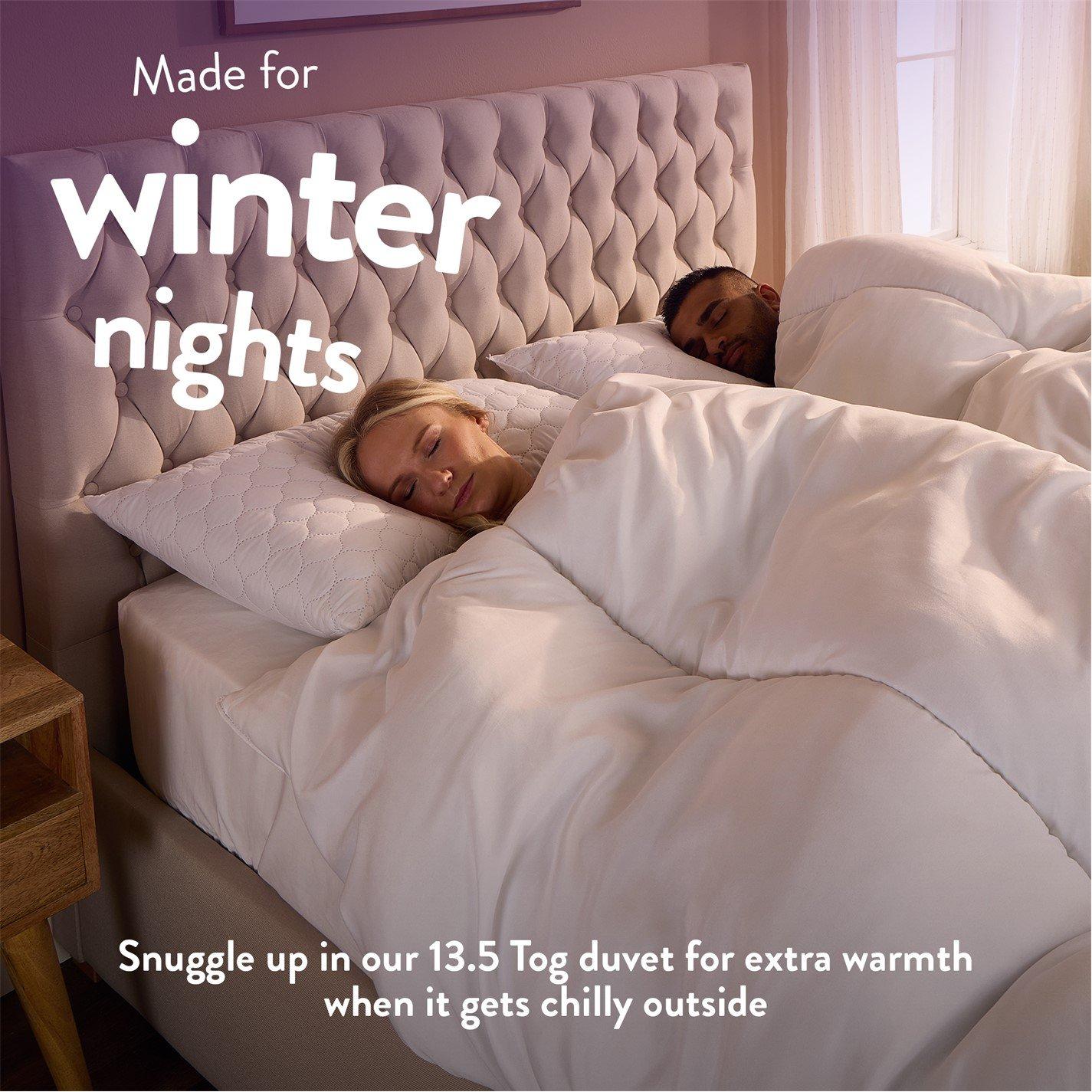 White - Slumberdown - Warm Winter Nights 13.5 Tog Duvet - 2