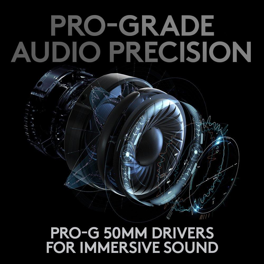 Schwarz - Logitech - Logitech PRO X Wireless LIGHTSPEED Wireless 7.1 Gaming Headset - 6