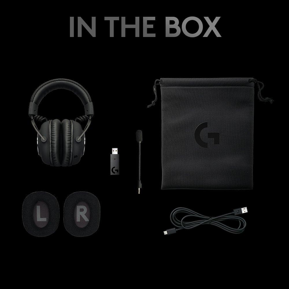 Schwarz - Logitech - Logitech PRO X Wireless LIGHTSPEED Wireless 7.1 Gaming Headset - 10