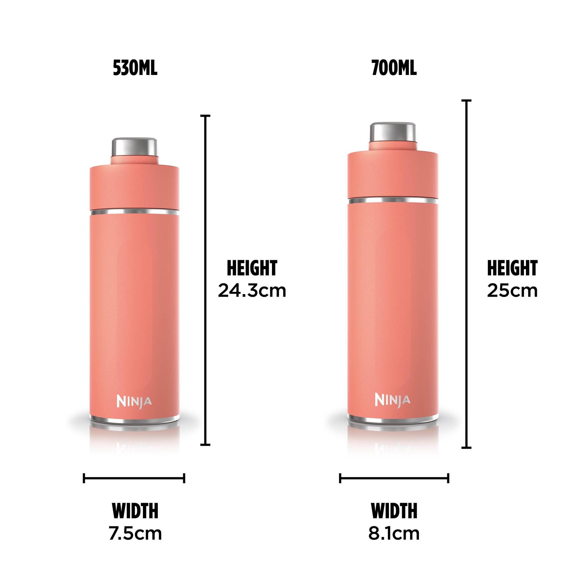 Coral - Ninja - Thirsti 530 ml Travel Bottle – Coral - 2