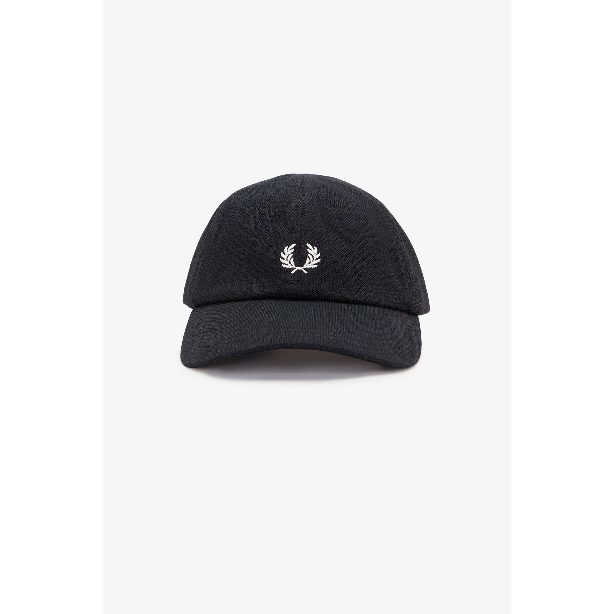 Fred Perry Men's Baseball Cap - Blk/Wht 843 - Mens