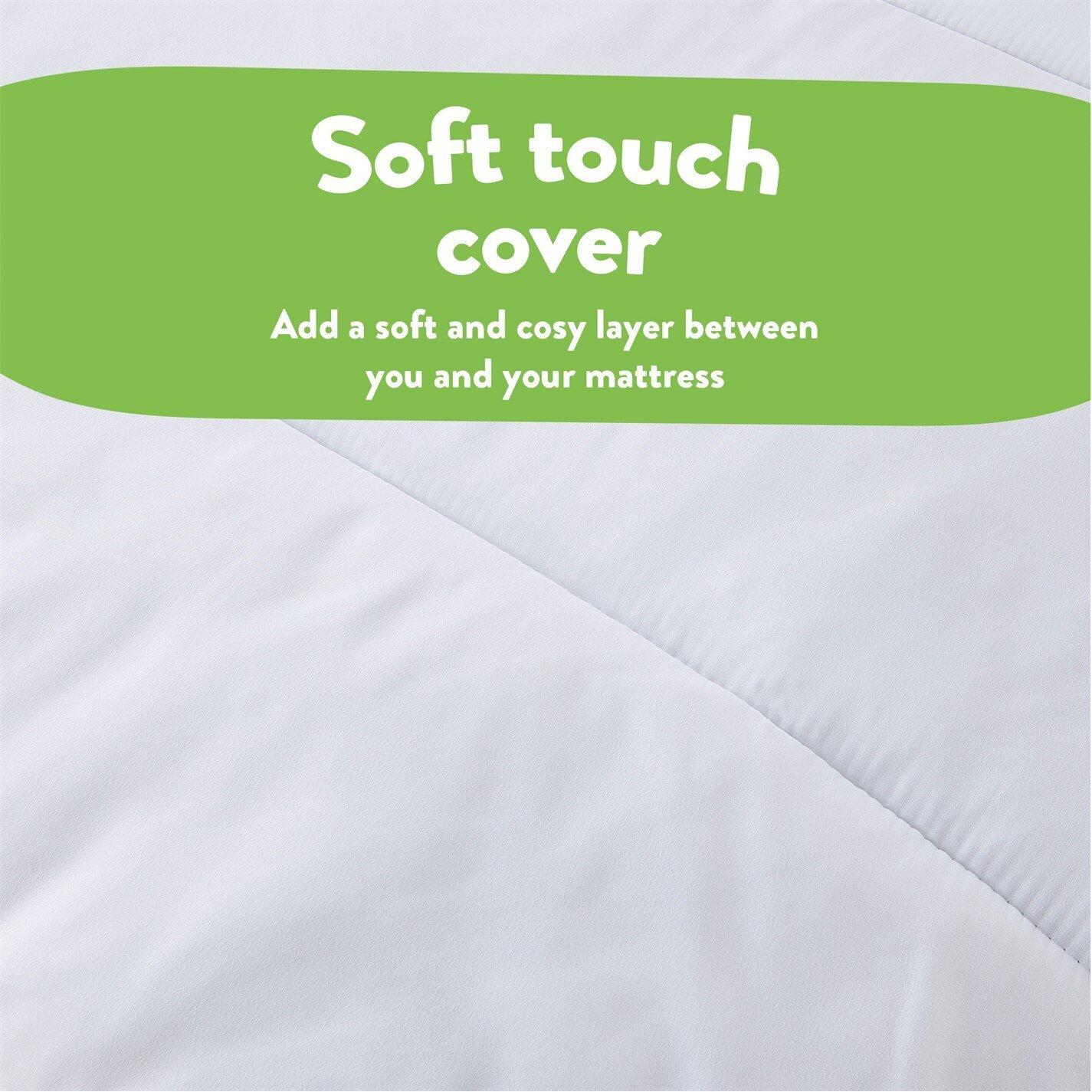 White - Slumberdown - Mattress Topper Anti Allergy - 5